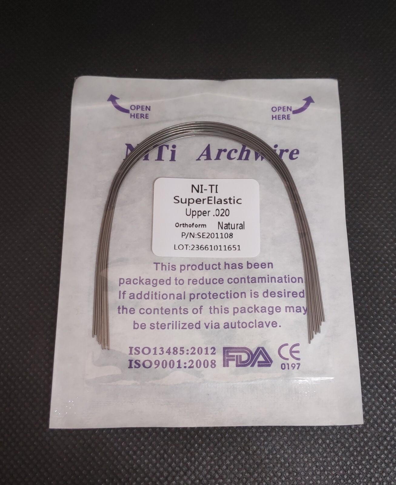 Dental Orthodontic Super Elastic Niti Round/Rectangular Arcos Arch Wires Natural