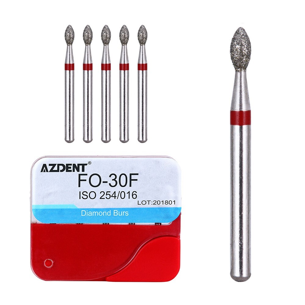 20 Types/100Pcs Dental FG Diamond Burs For High Speed Handpiece Medium AZDENT