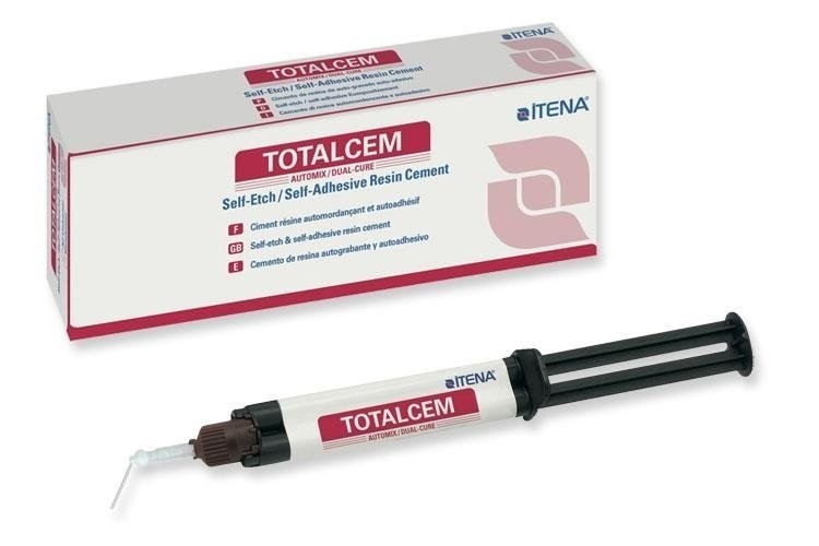 Total Cem by Itena 8 gm Self Etch, Self Adhesive Resin Cement +Tips Long EXP