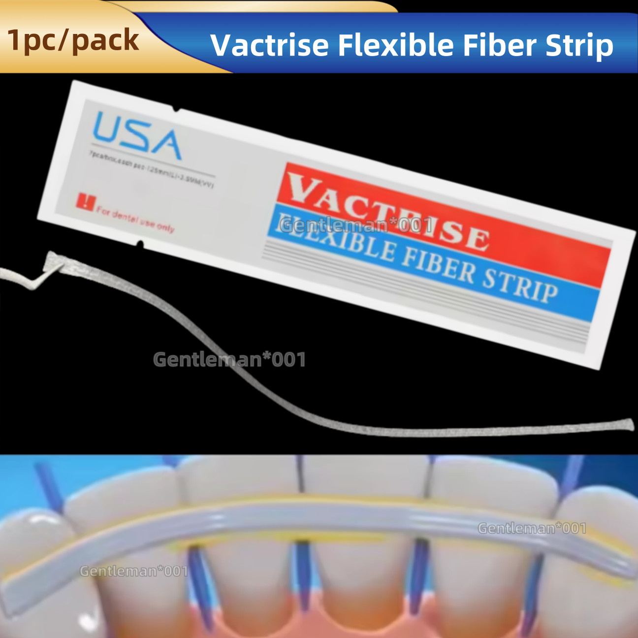 Dental Flexible Fiber Strip Band Retainer Glass Splint Loose Tooth Light Cure