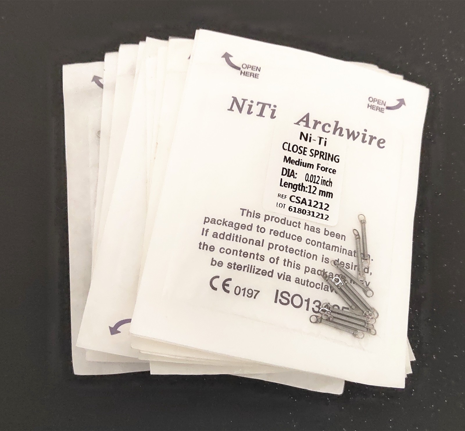 10PCS/Pack Dental Orthodontic Closed Coil Spring 0.012*12mm SALE