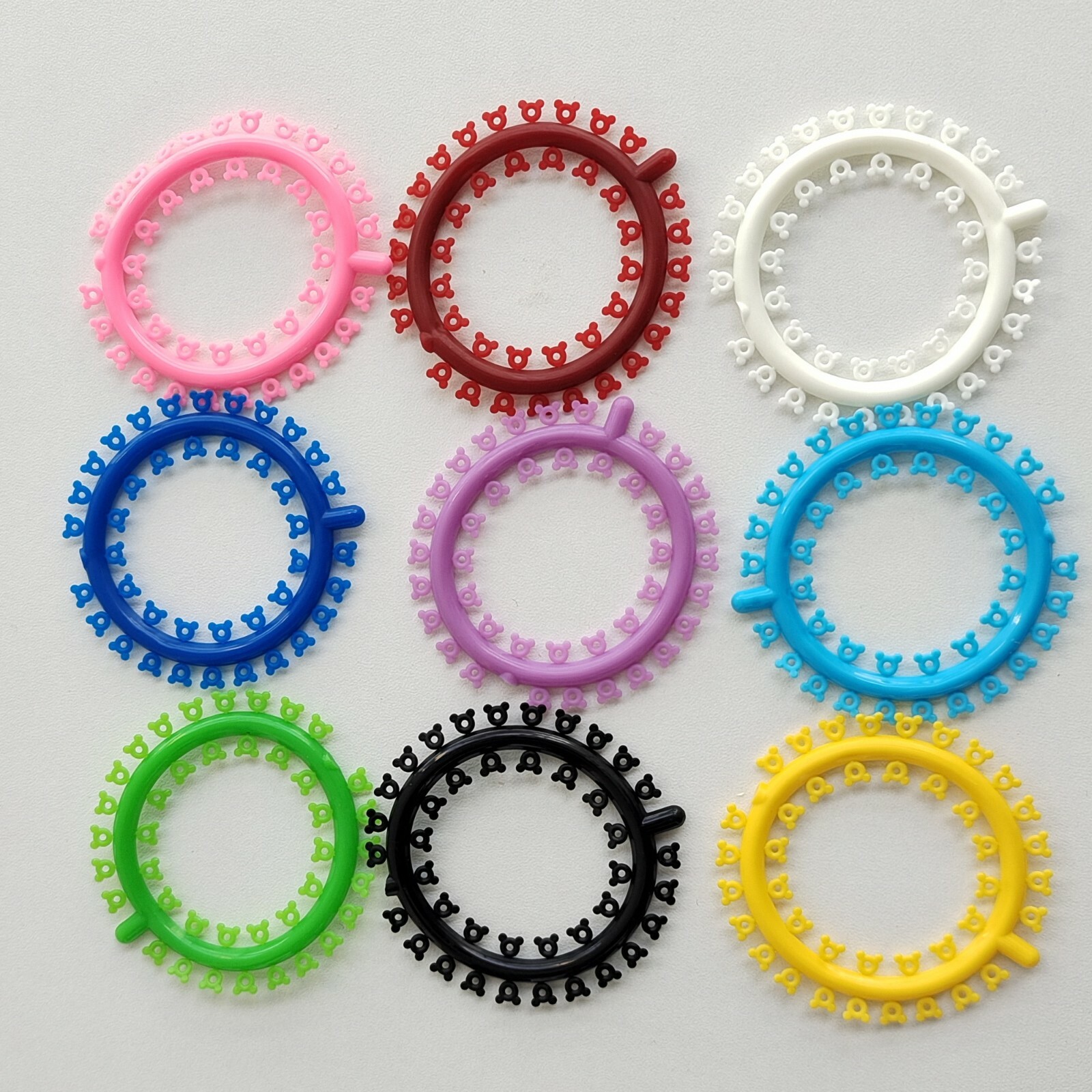 1000Pcs Dental Orthodontic Elastic Rubber Band Multi-Colored Mickey Ligature Tie