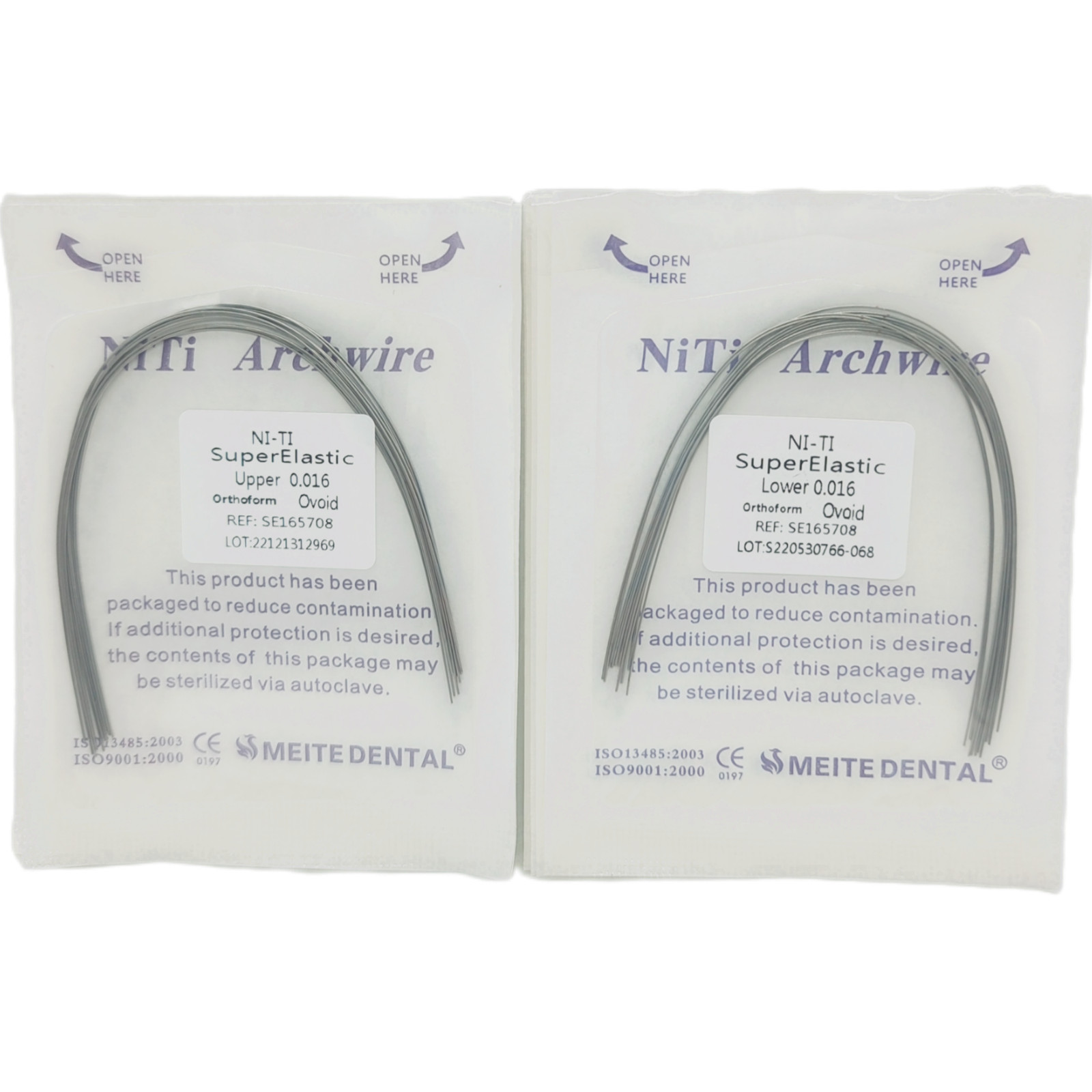 Dental Orthodontic Braces Brackets Metal Mini Roth.022 Hook 345 NITI Arch Wires