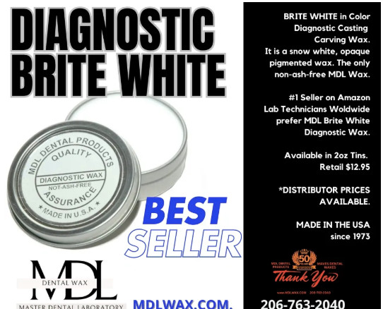 Dental Casting Inlay Milling Wax BEST SELLER – DIAGNOSTIC BRITE WHITE
