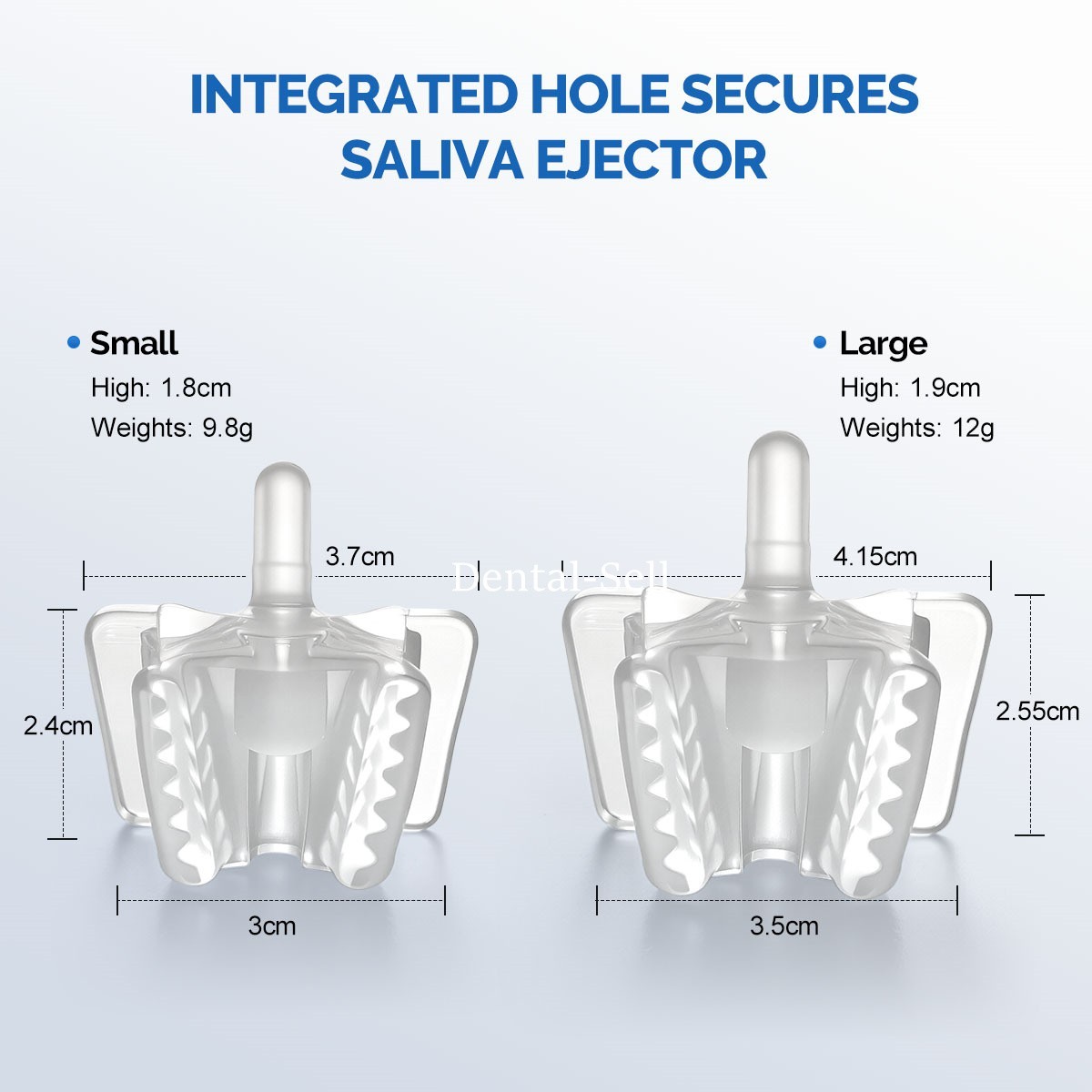 Dental Silicone Mouth Support Holding Saliva Ejector Suction Tip Occlusal Pad