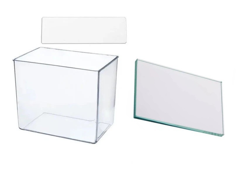 ABGIL GLASS SPECIMEN JAR RECTANGULAR WITH GLASS COVER
