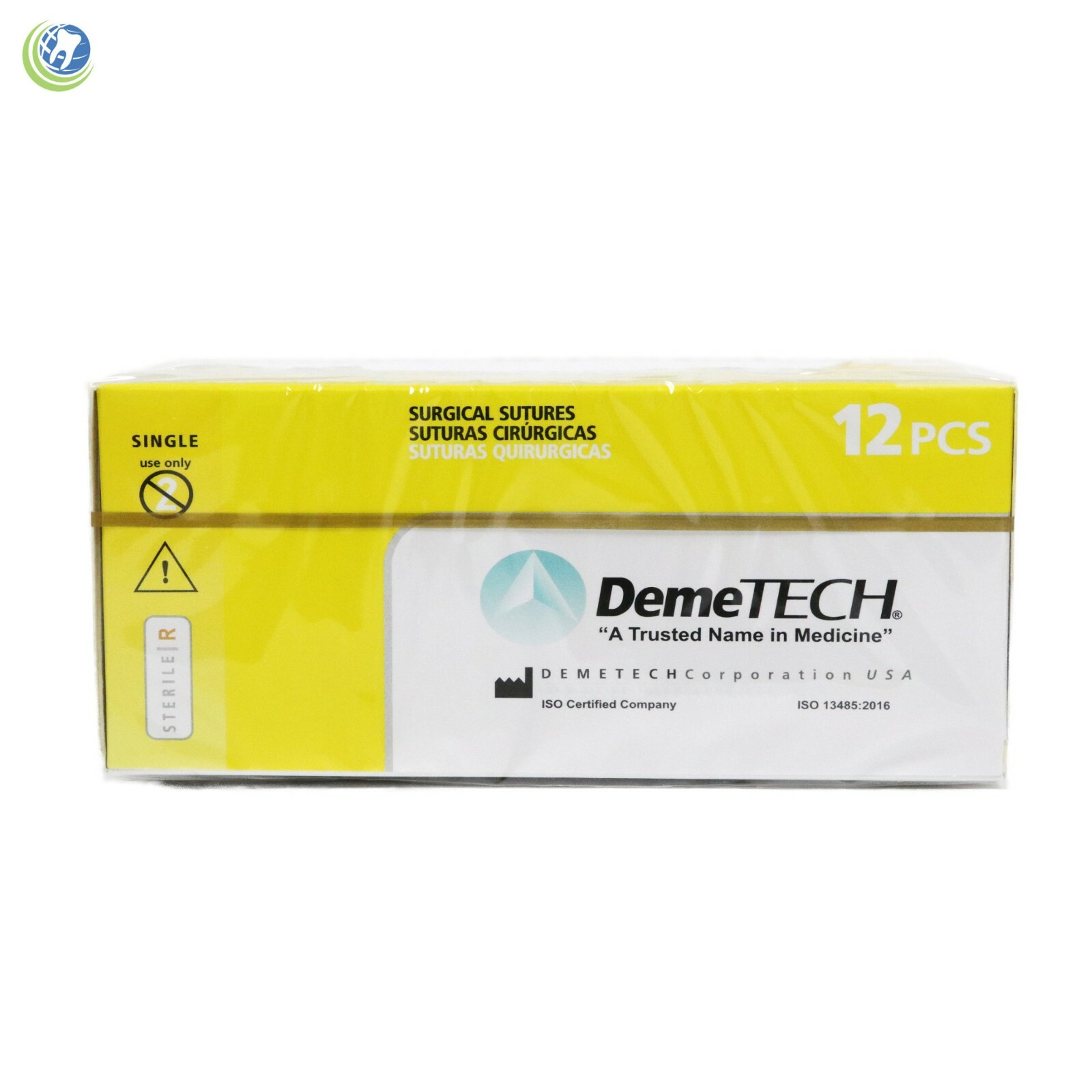Dental Surgical Sutures Plain Catgut Reverse Cutting 12/pack Various DemeTech