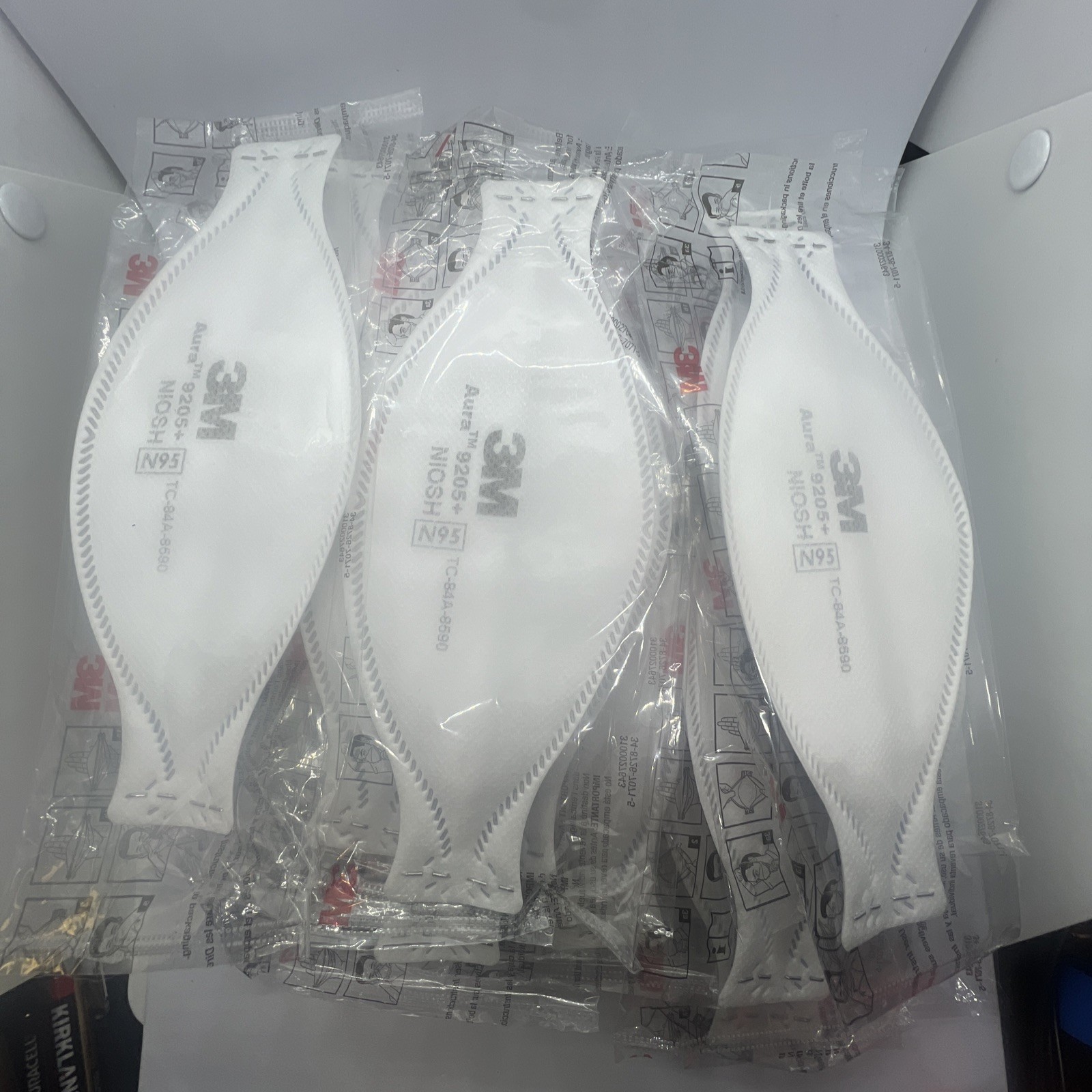 3M Aura 9205 N 95 Particulate Respirator Face Mask – White (20 Pack)