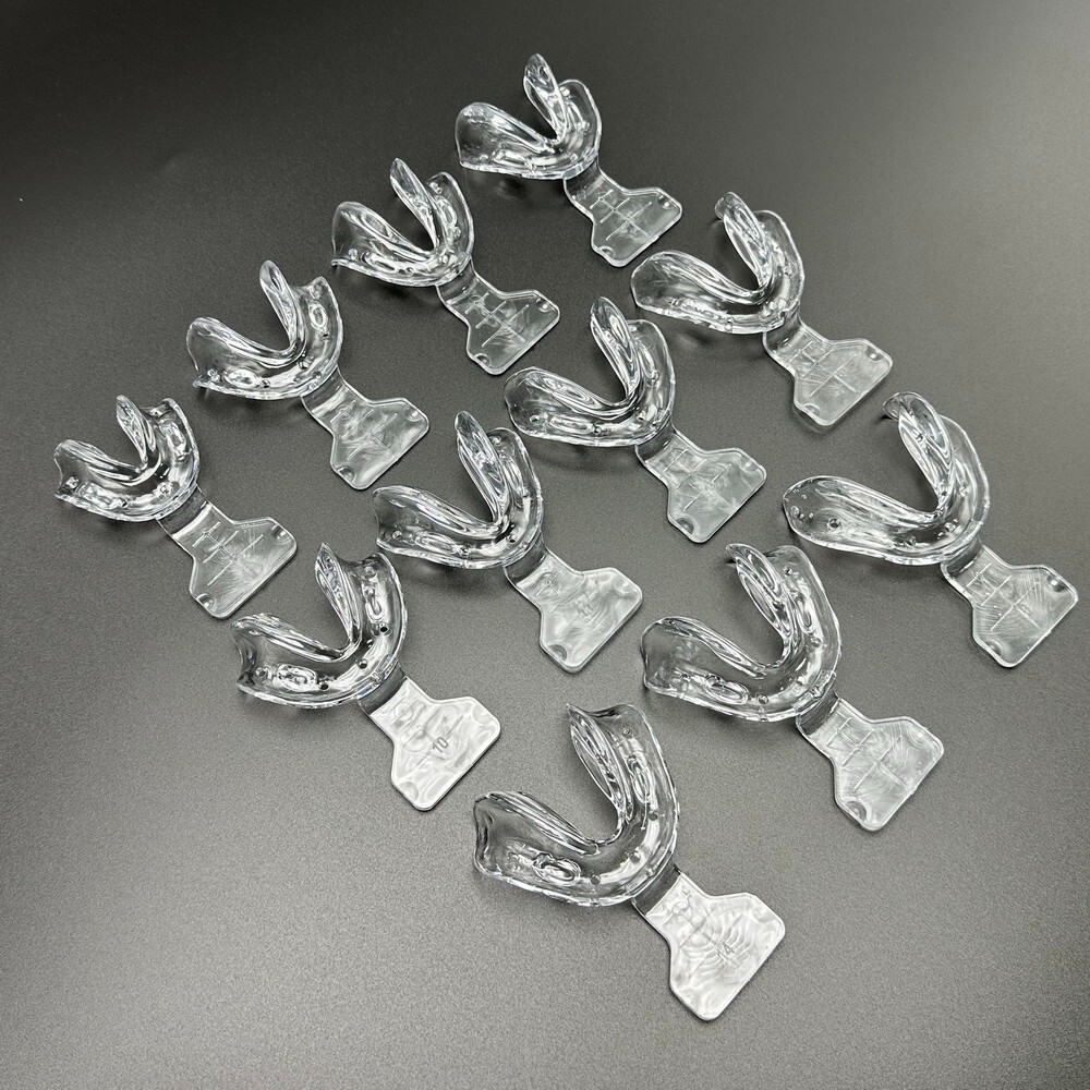 Plastic Dental Impression Trays Frame Cut Back Edentulous Jaw Sterilize 135℃