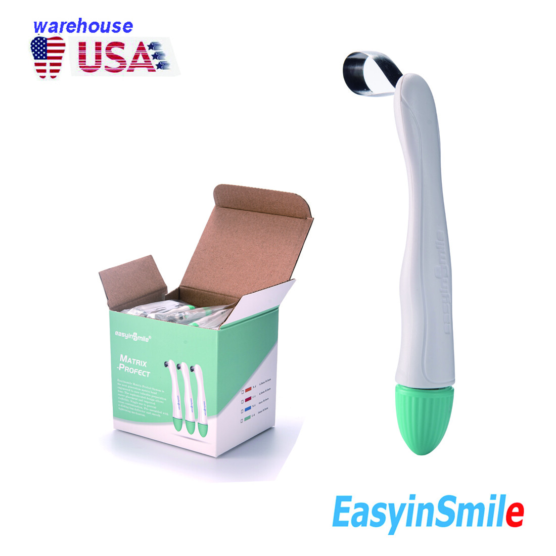 50pcs/box Pro Matrix Dental Bands Adjust Pre Formed 6 MM Curved EASYINSMILE