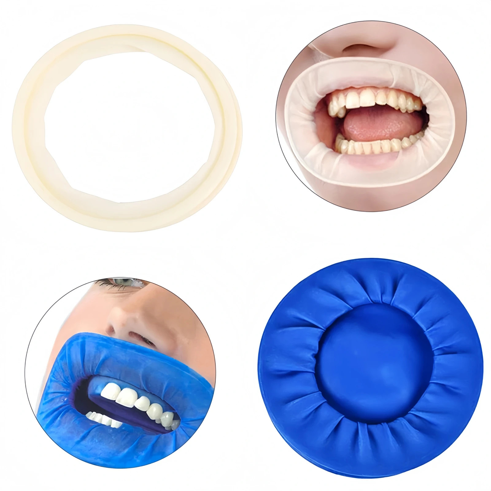 10Pcs Disposable Sterile Rubber Dam Dental Cheek Retractor Lip Opener Latex Free