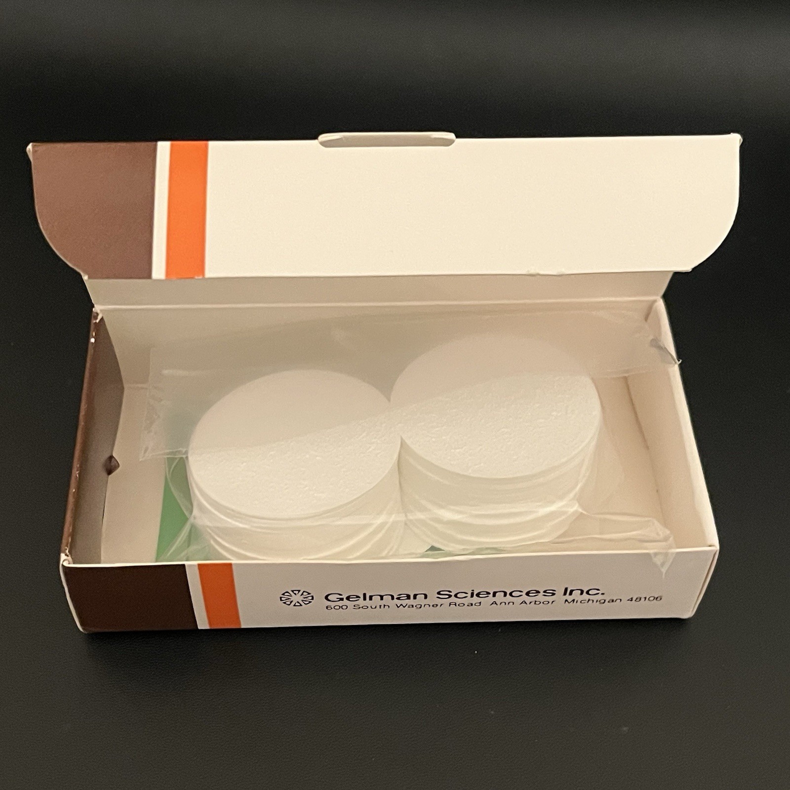 Gelman Sciences Type A/E Filter Circles 50mm 100/Pkg Prod 61632 Open Box
