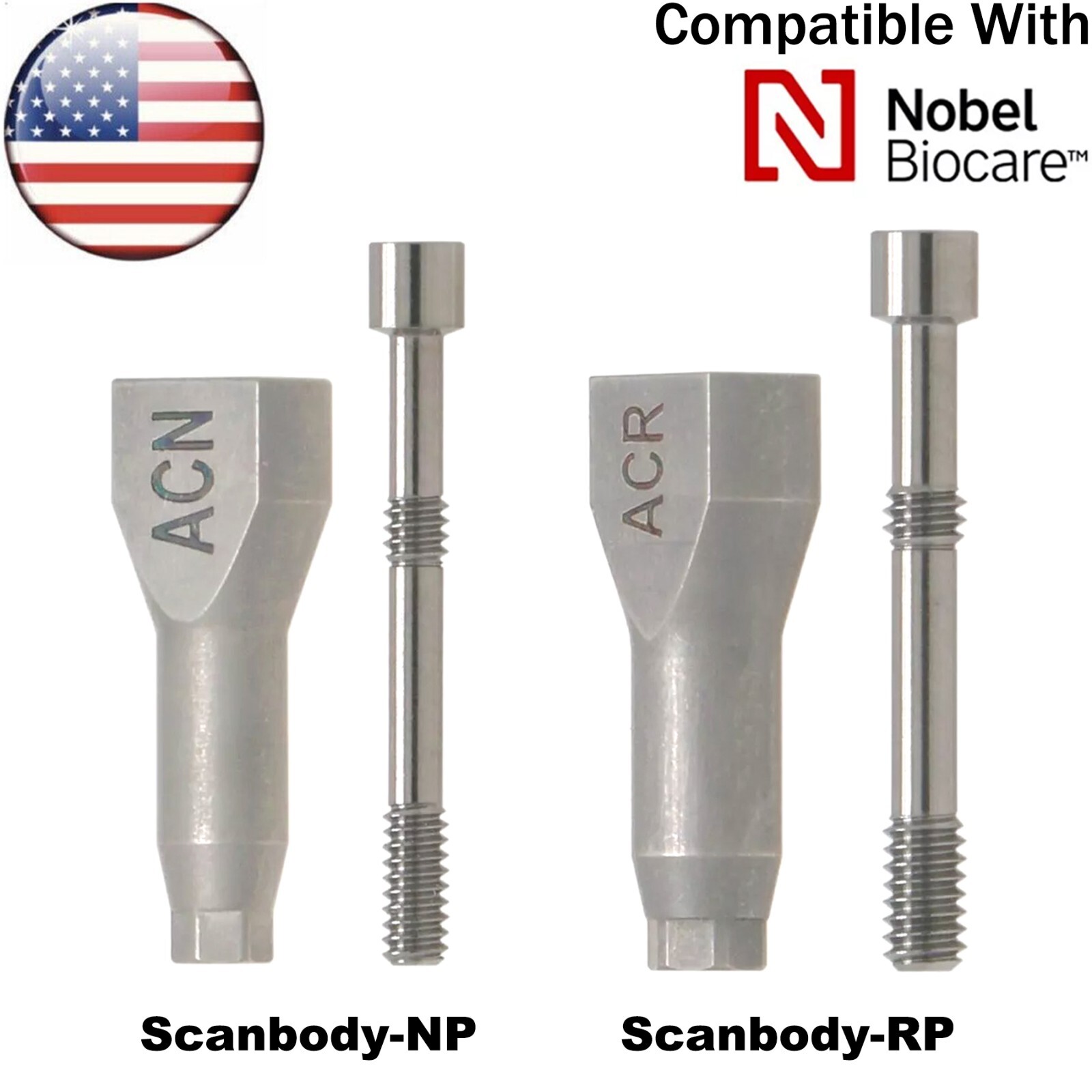 US Fit Nobel Active Healing Abutment NP/RP Impression Coping Closed/Open Tray