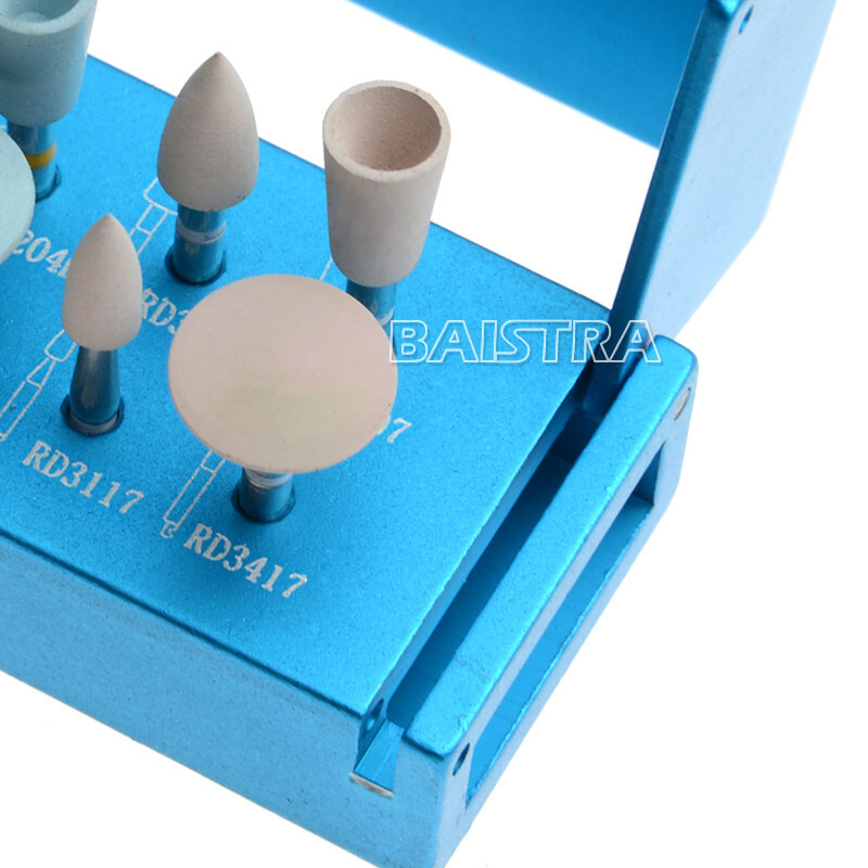Dental Clinic Diamond Porcelain Zirconia Polishing Kit For Low Speed Handpiece