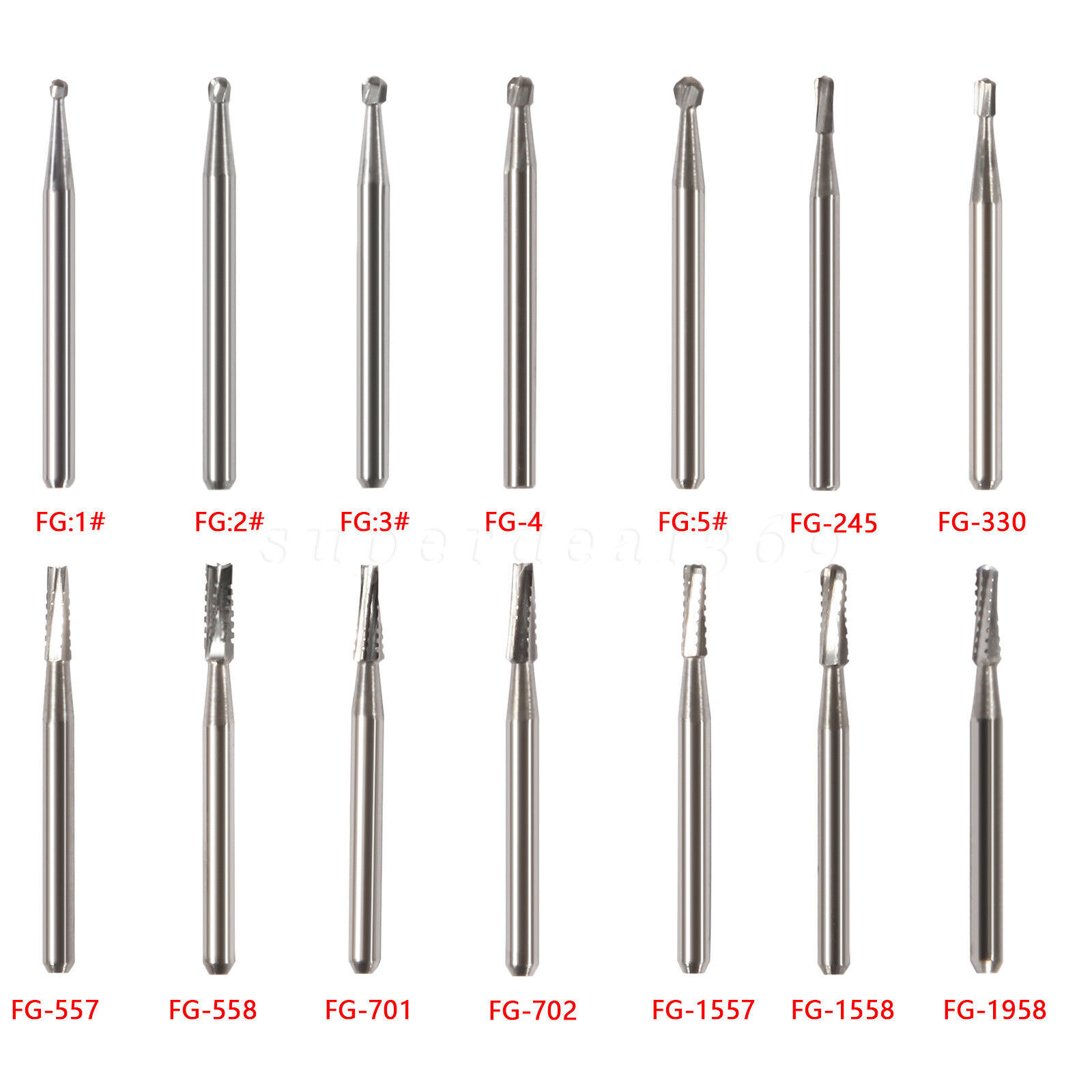 Dental Round Tungsten Carbide FG RA Bur For Surgical High Low Speed Handpiece