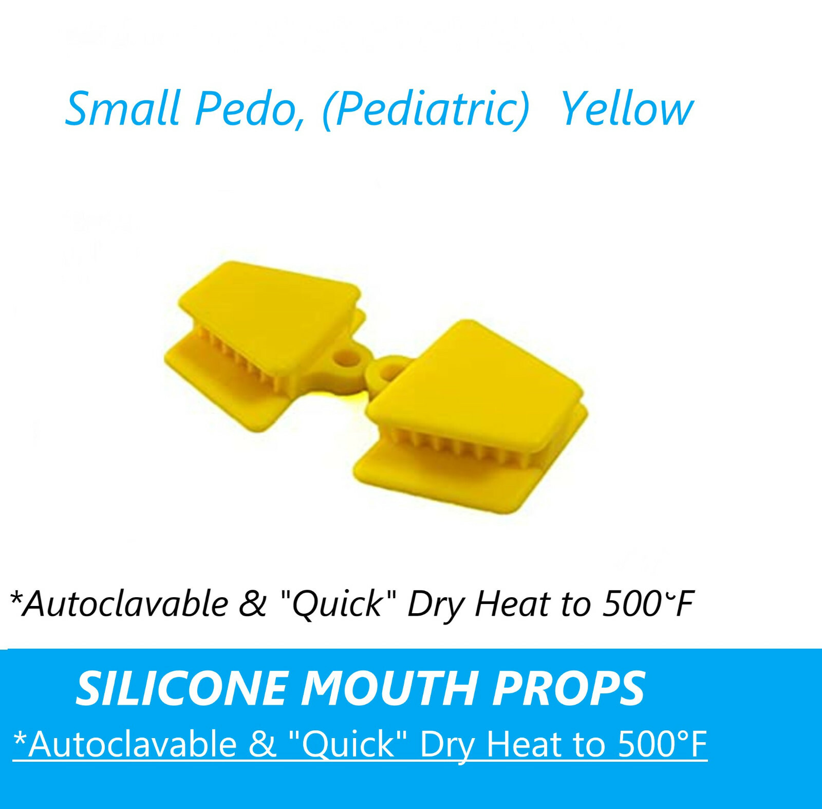 2pcs Dental Silicone Mouth Prop Bite Blocks Tongue Piercing Medium Child Adult