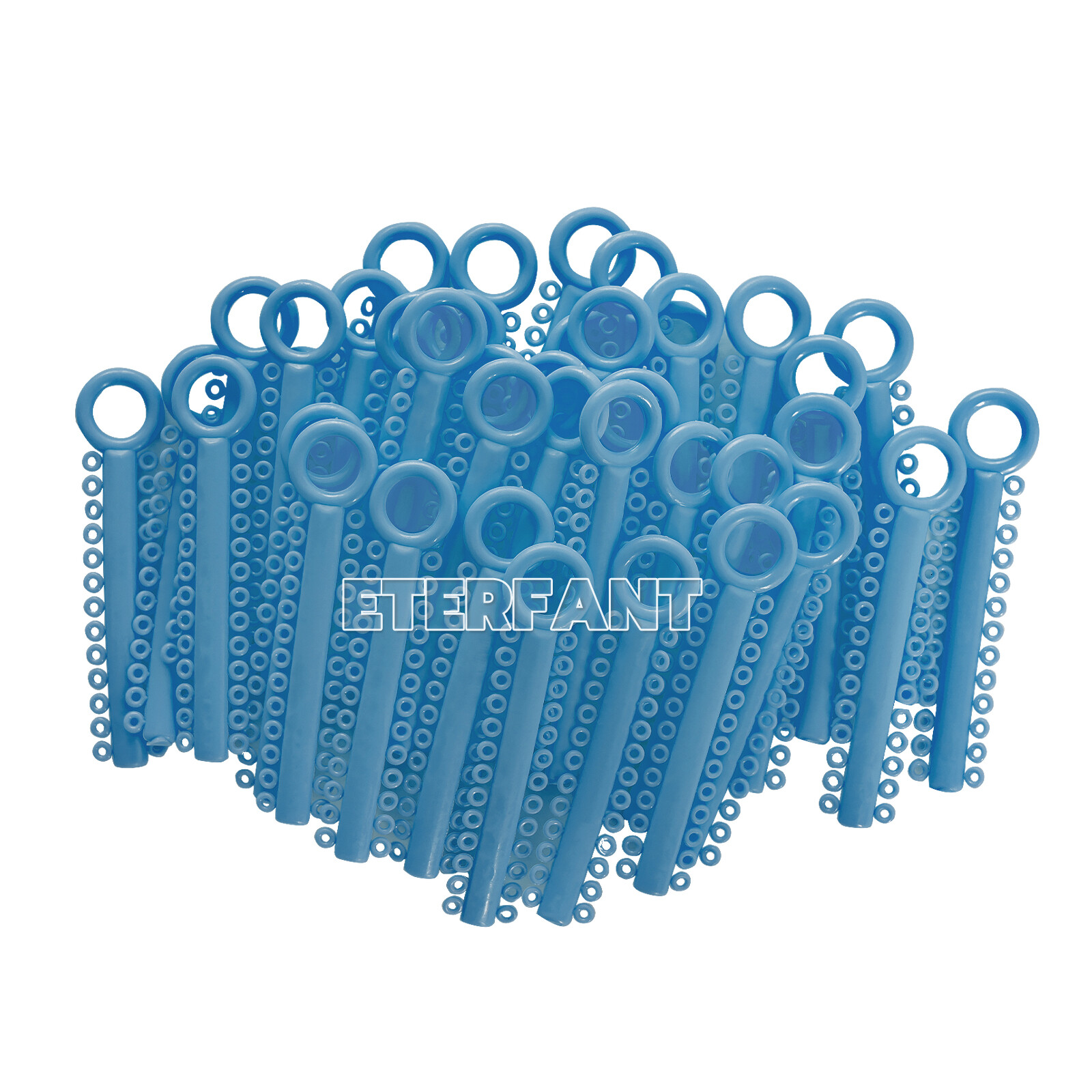 1040PCs ETERFANT Dental Ortho Ligature Ties Elastic Rubber Bands 18 Colors