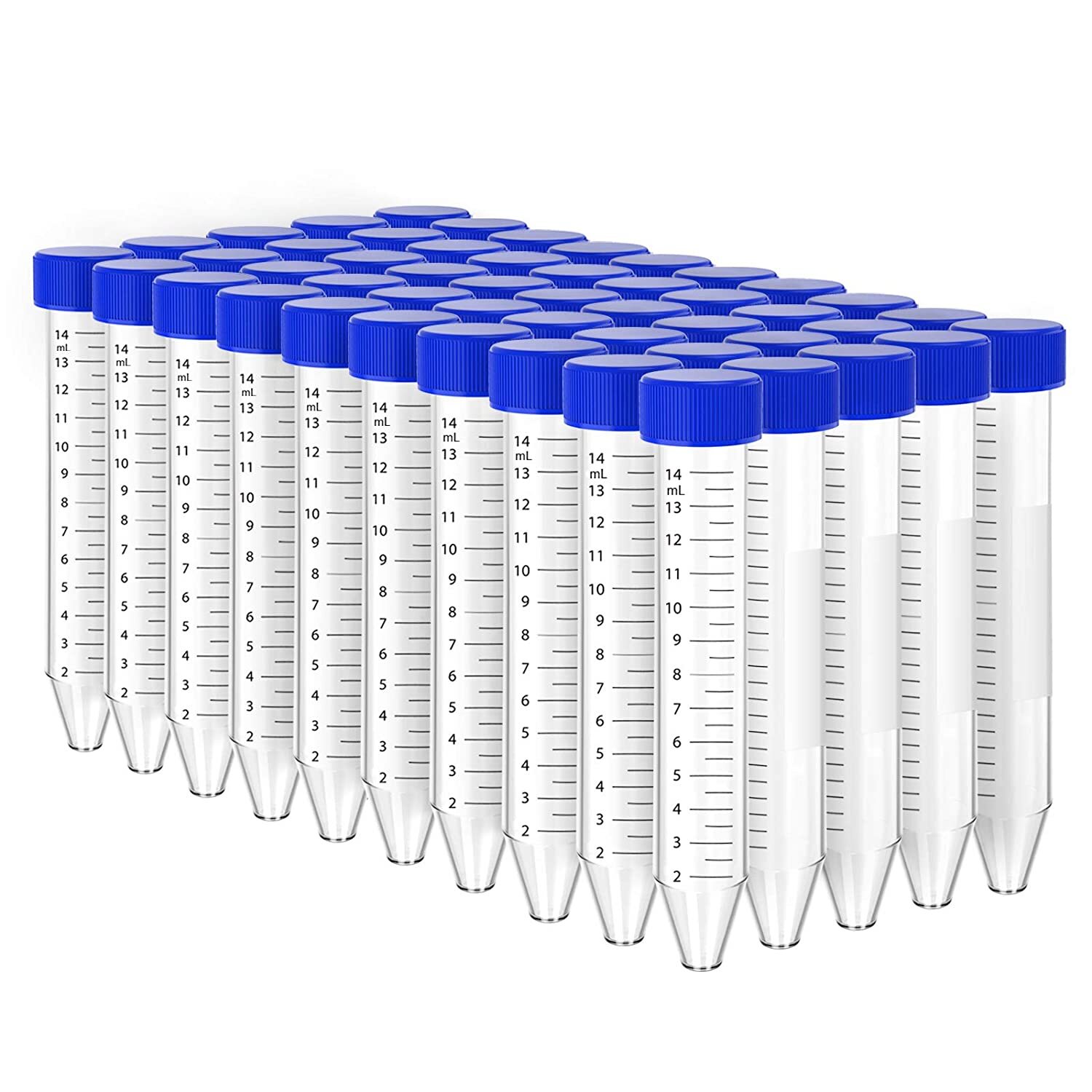 2500x 15mL Polypropylene STERILE Centrifuge Tubes Caps Conical Bottom LEAK-PROOF