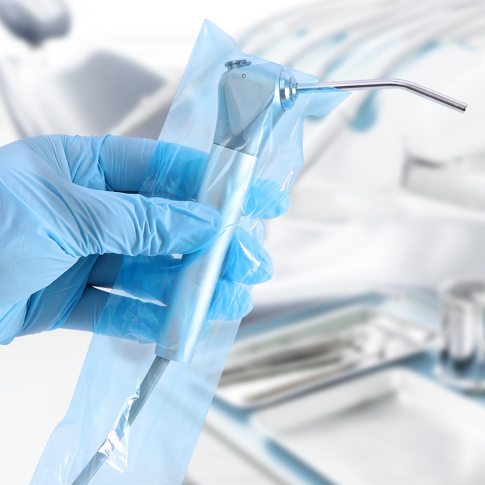 Up to 10000Pcs, Dental 3 Way Air Water Syringe Sleeves Cover Blue 2.5”X10”