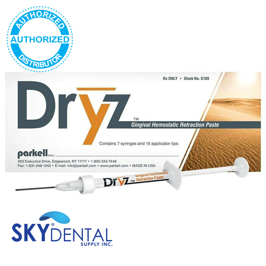Parkell Dryz Hemostatic Retraction Paste S180, S182 (Authorized Dealer) Original