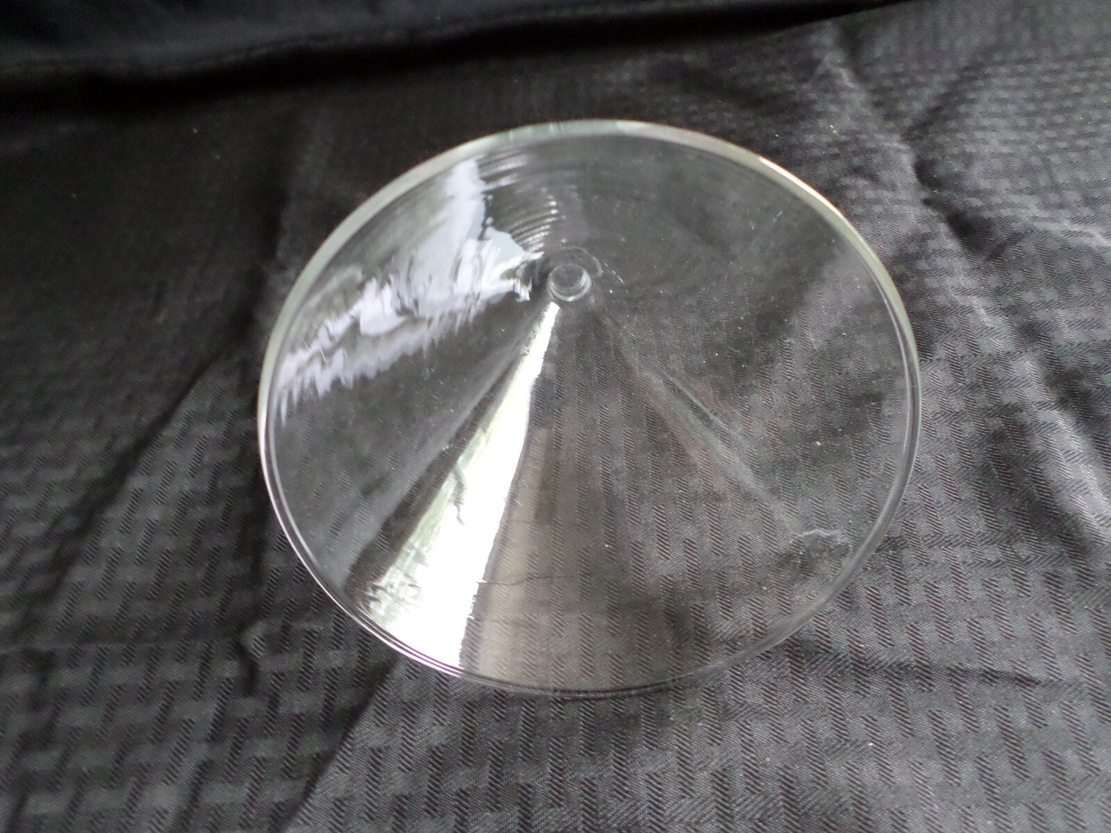 Corning Pyrex 147mm ID Glass 60° Angle Filling Funnel, Short Stem, Damage 6120-6
