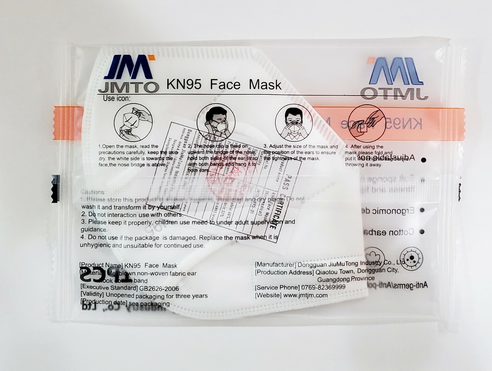 KN95 Face Mask 10 Piece Protective Respirator Covers Mouth & Nose FAST Shipping