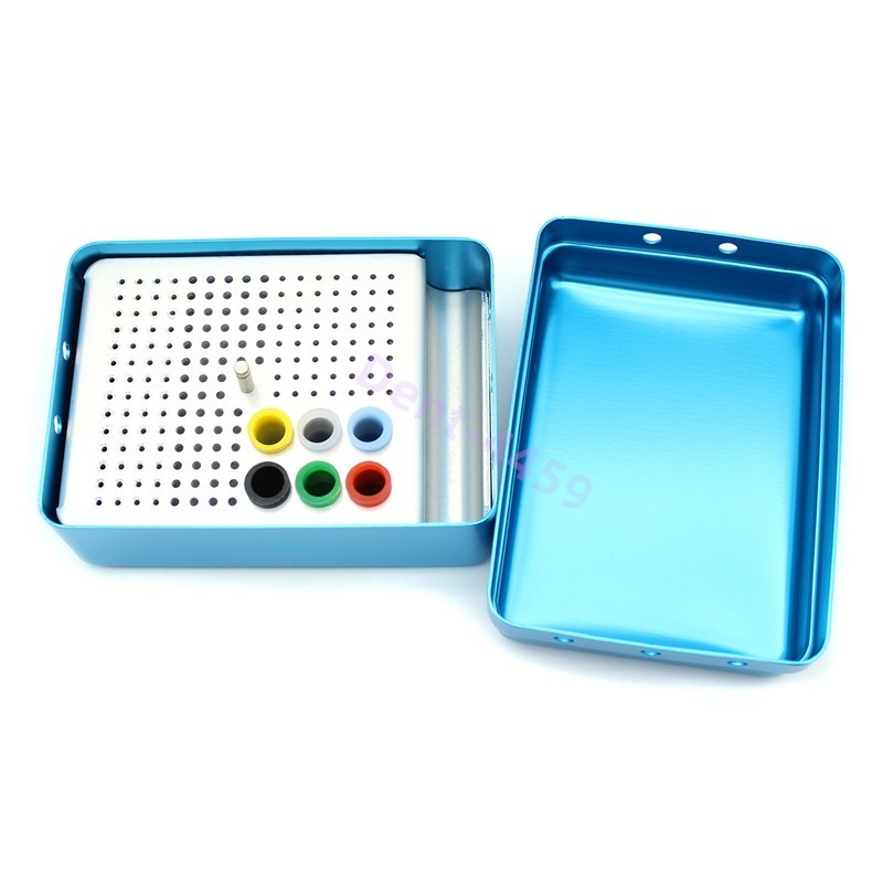 180 Holes Dental Endo FG Files Bur Holder Sterilization Endodontic Organizer Box