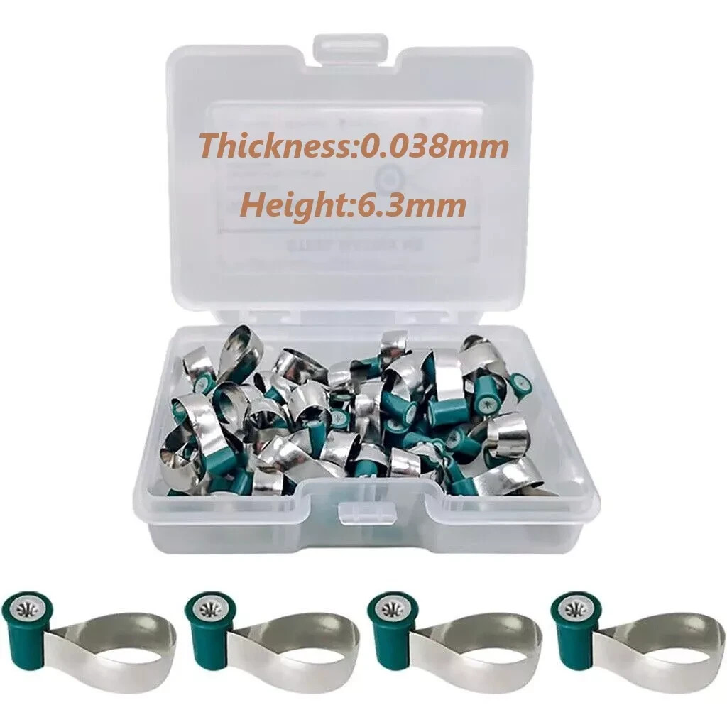 50 Pcs/Box Dental Anatomically Contoured Matrix Bands Matrices Reel Type Shaped