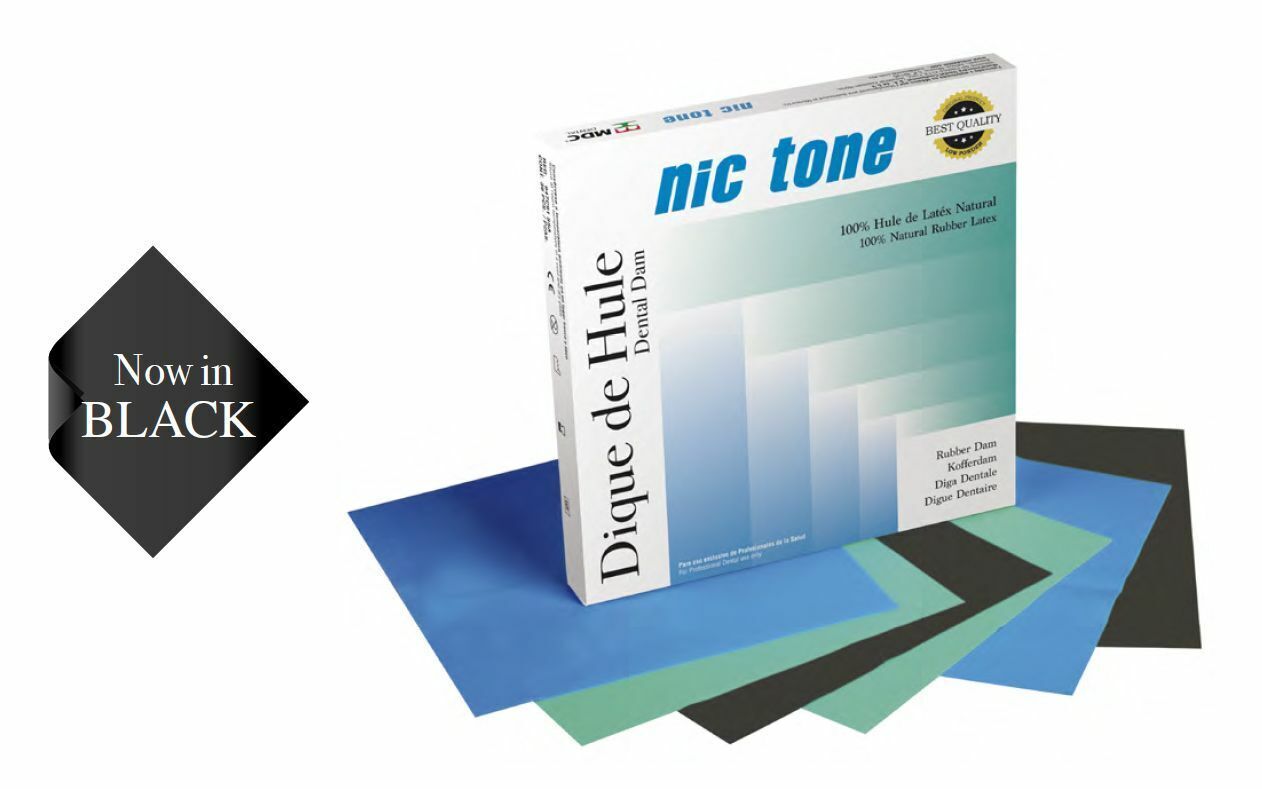NIC TONE® Natural Latex Rubber Dam Medium MDC Dental DIFFERENT COLORS & SIZES