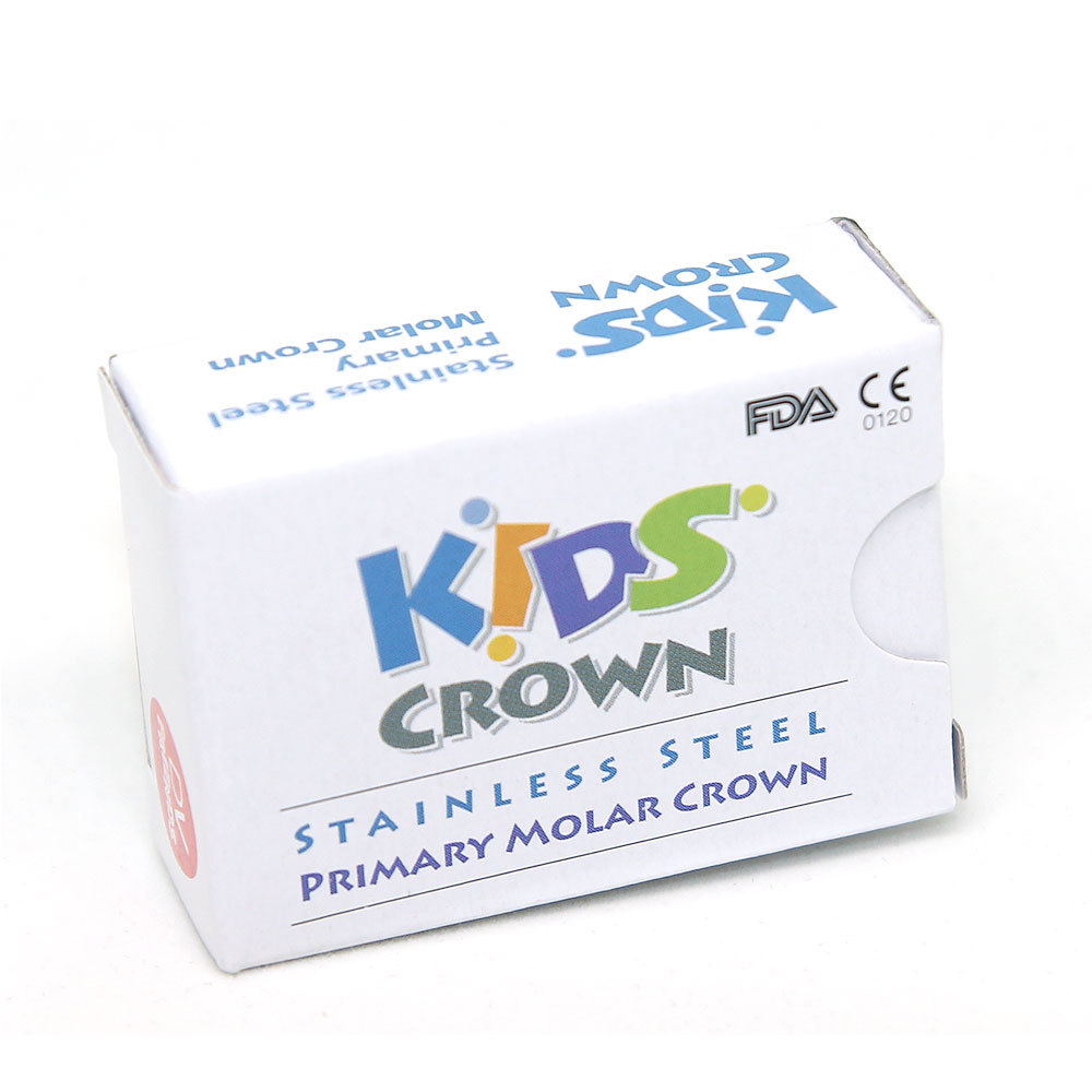 (5 refill) Stainless Steel Primary Molar Crown Kids Crown Compatible all size