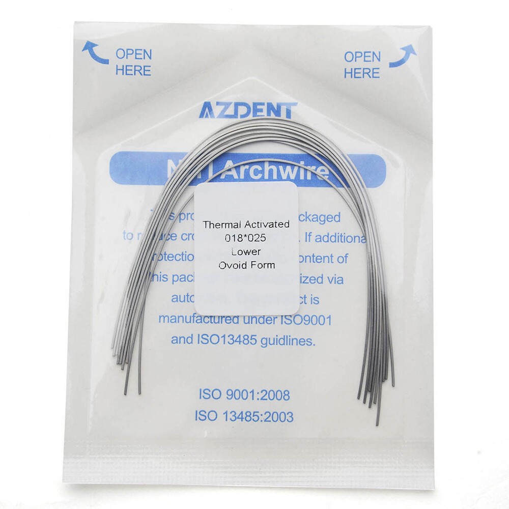 AZDENT Dental Orthodontic Heat Thermal Activated Niti Rectangular Arch Wires