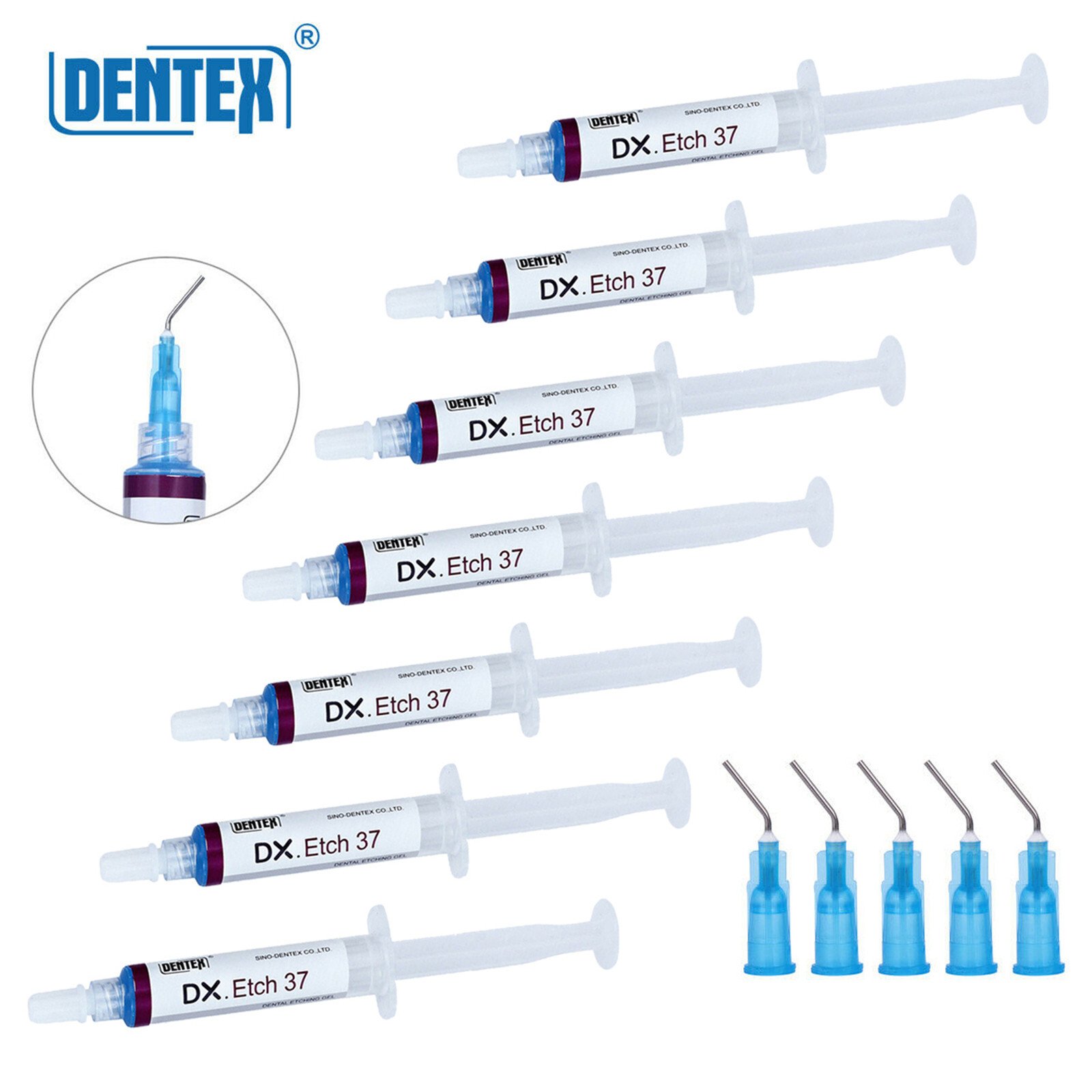 Dentex Dental Acid Etching Gel 37% 5 ml/syringe DX Etch 37