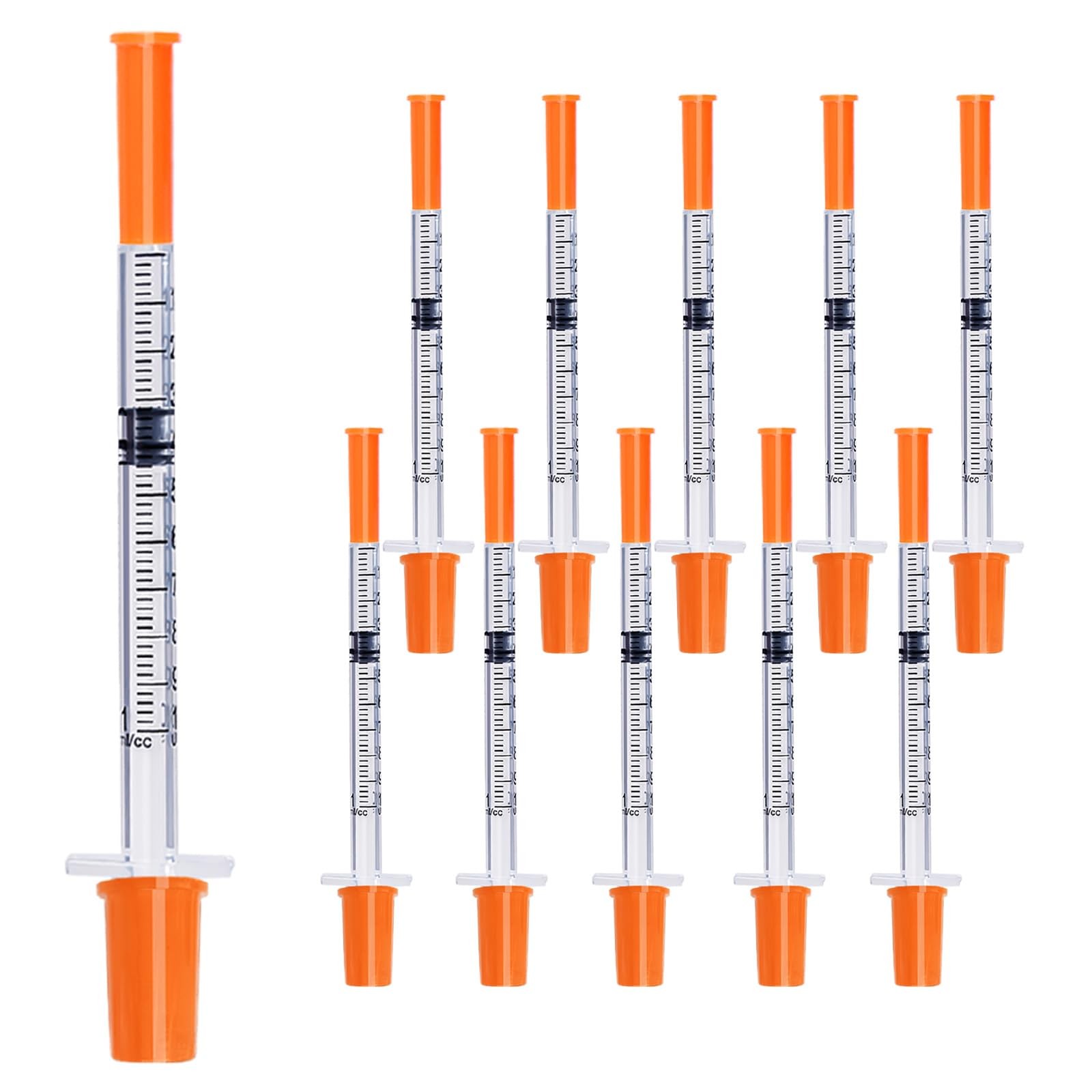 U-100 31G 1ml/cc 5/16″ (8mm) Syringes, Disposable Individual Transparent