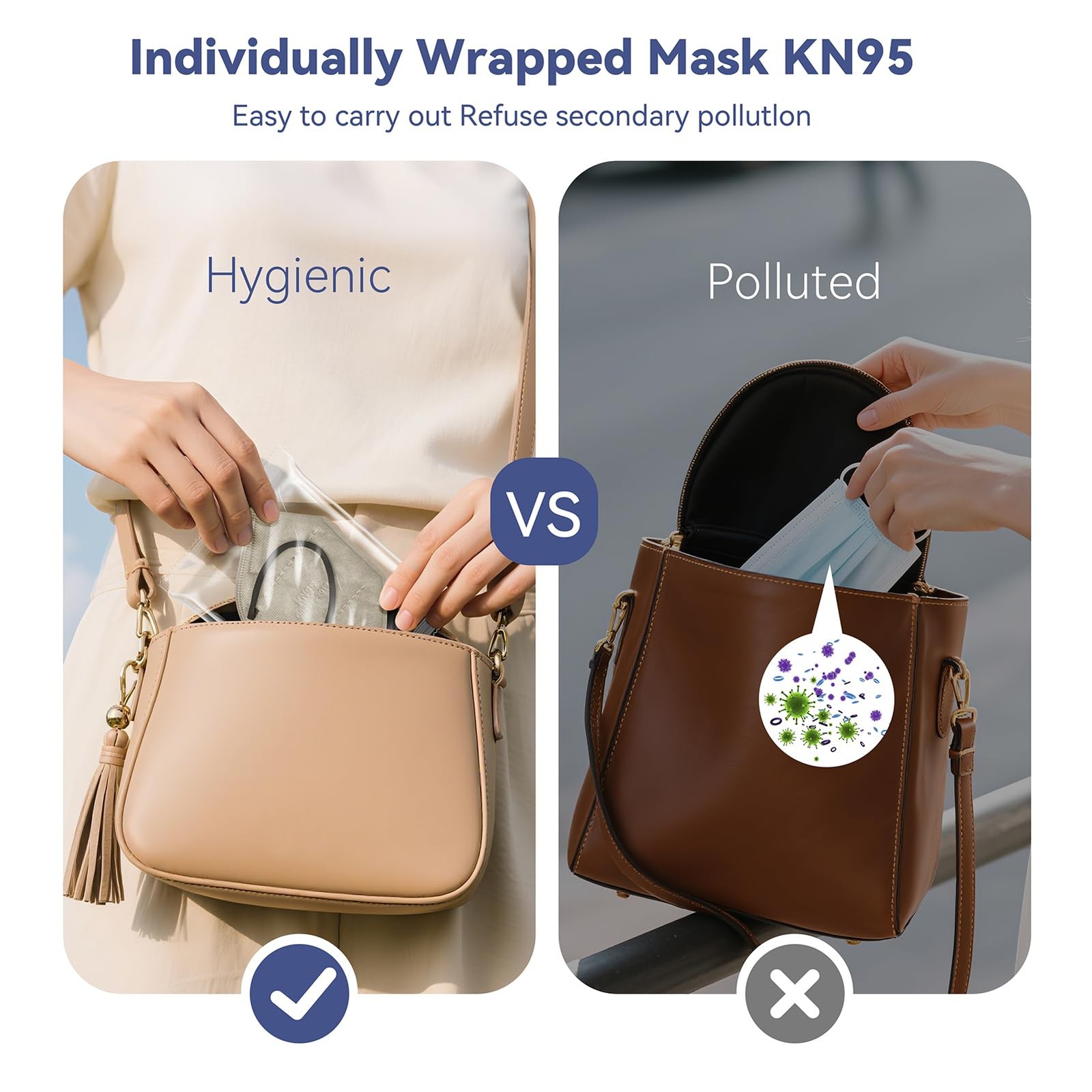KN95 Face Masks Adults Disposable 100 Pack KN95 Masks Protective Comfortable…
