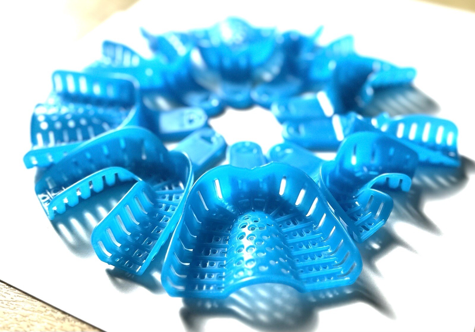 Dental Disposable Impression Trays Perforated Autoclavable Size 1-9