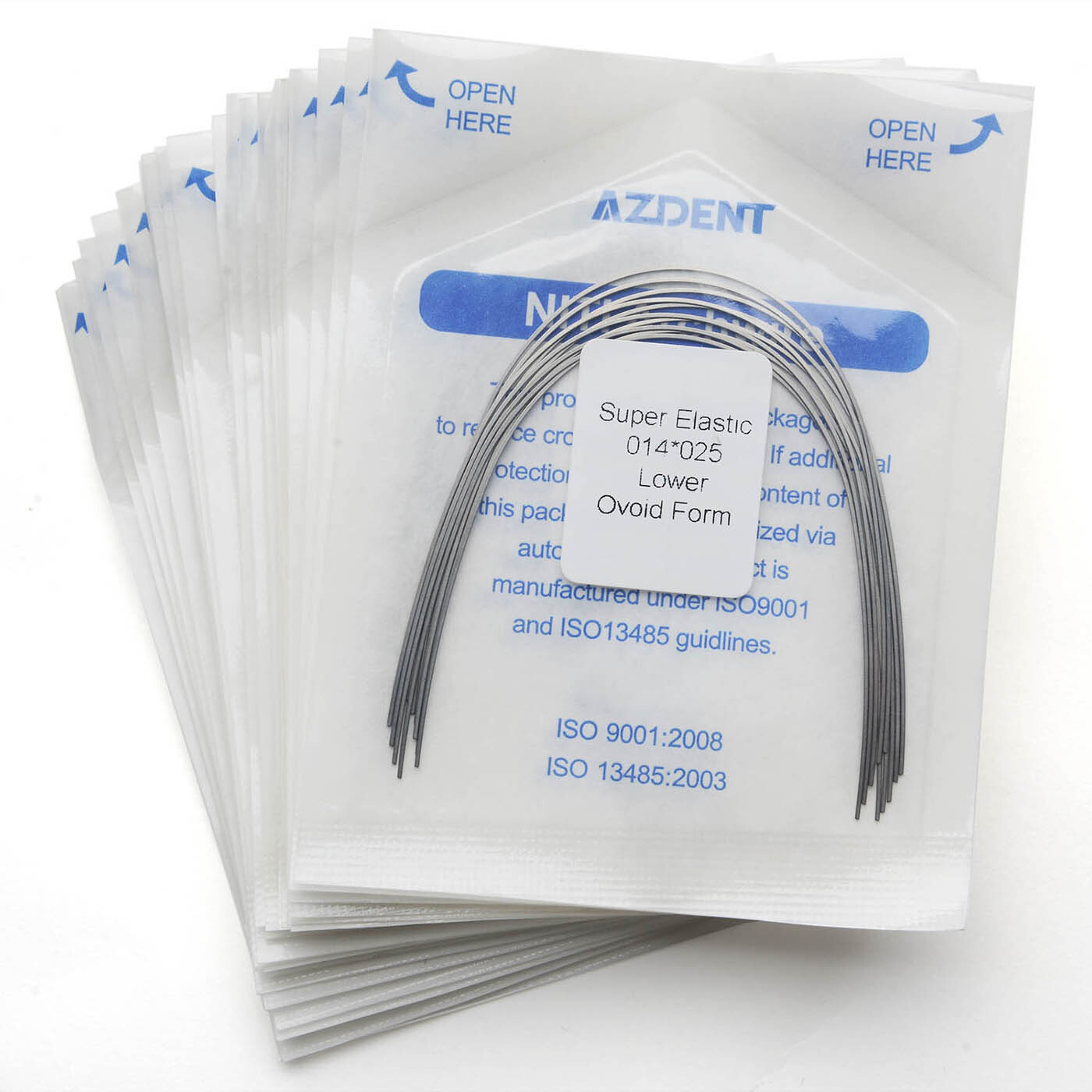 Dental Ortho Super Elastic Niti Arch Wires Rectangular Ovoid Form All Size