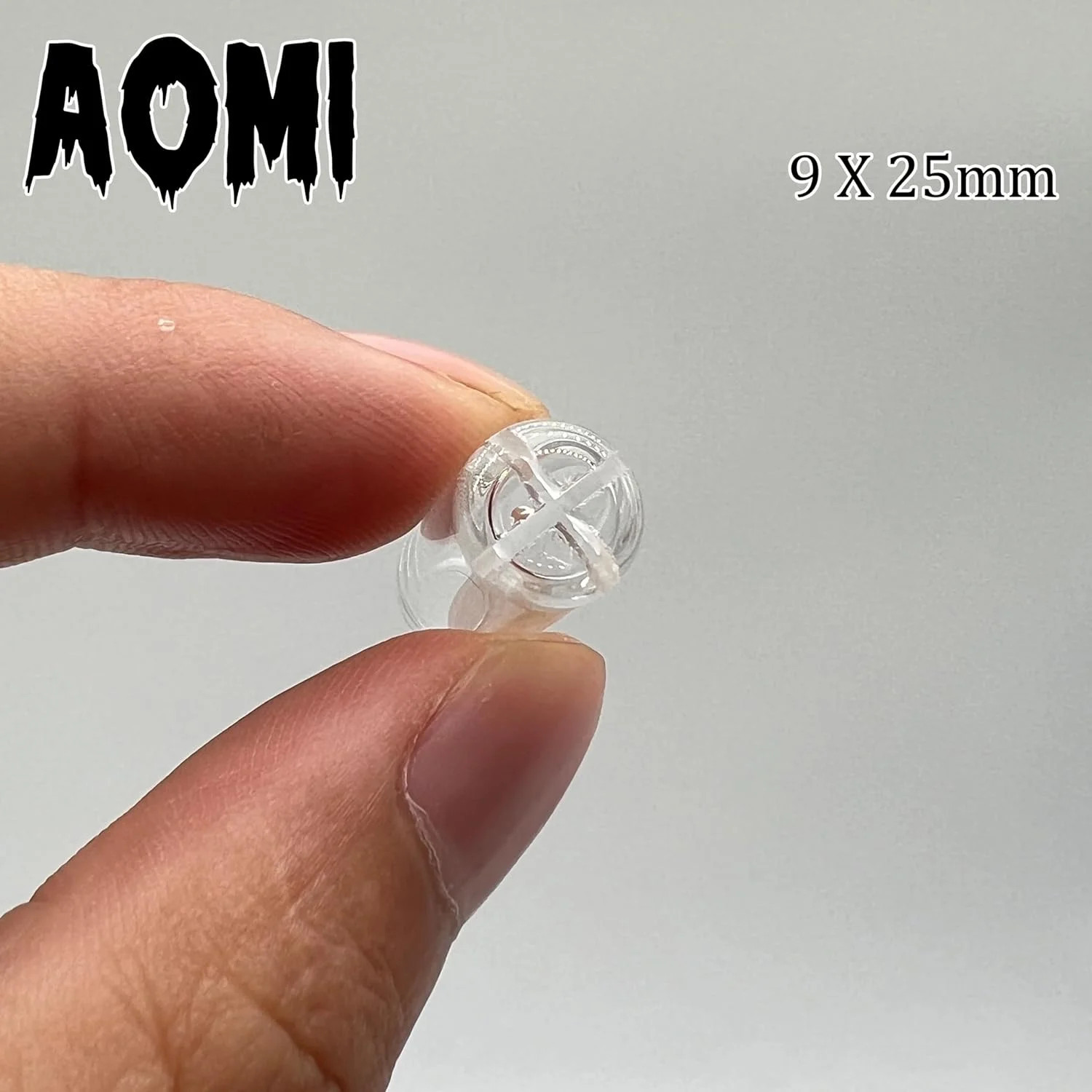 Reusable Glass Filter Tips Mouthpieces, Tip Ø9mm 9x25mm, Transparent