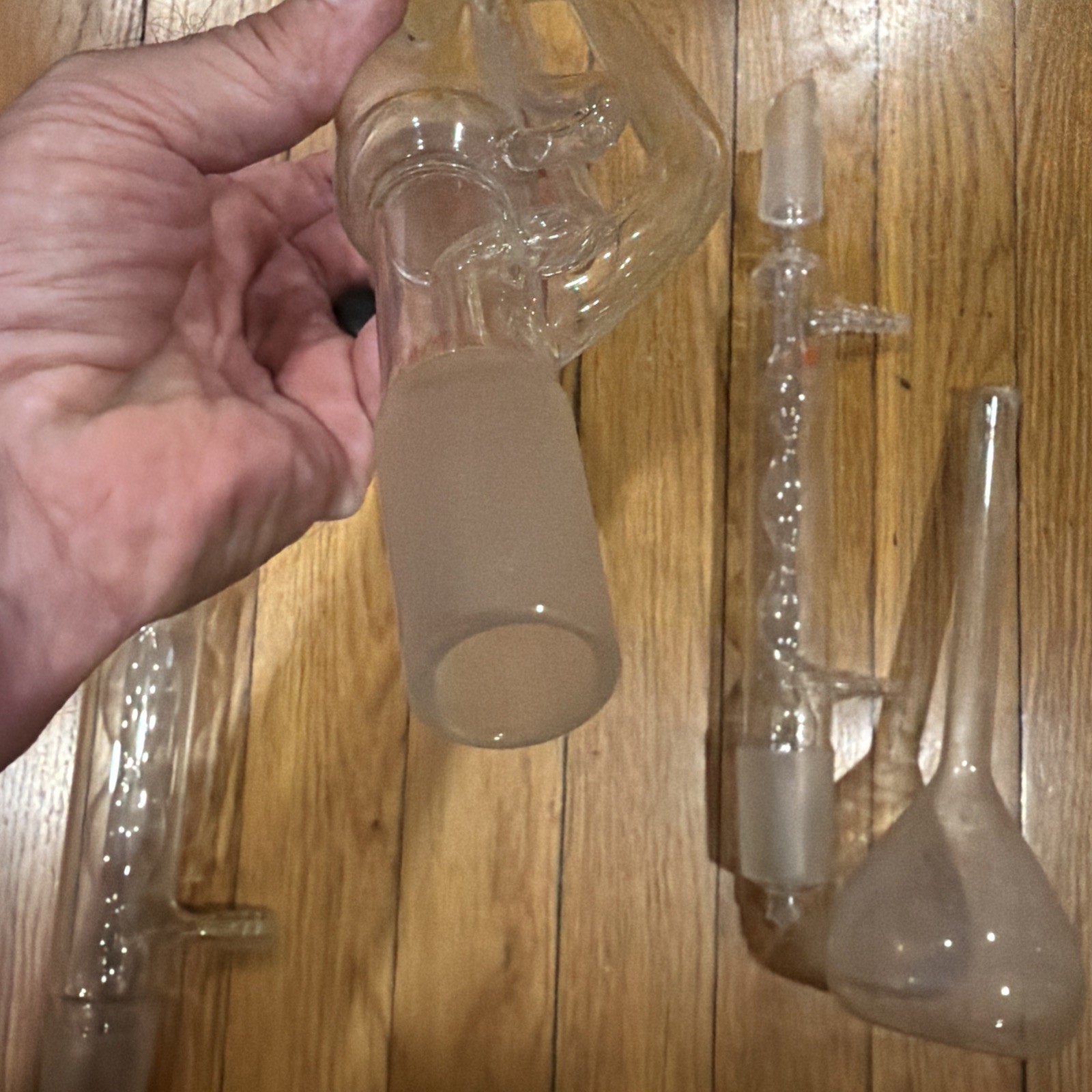 Ace Glass Distillation Extractor Glass Condenser Set 34/45 Laboratory Used