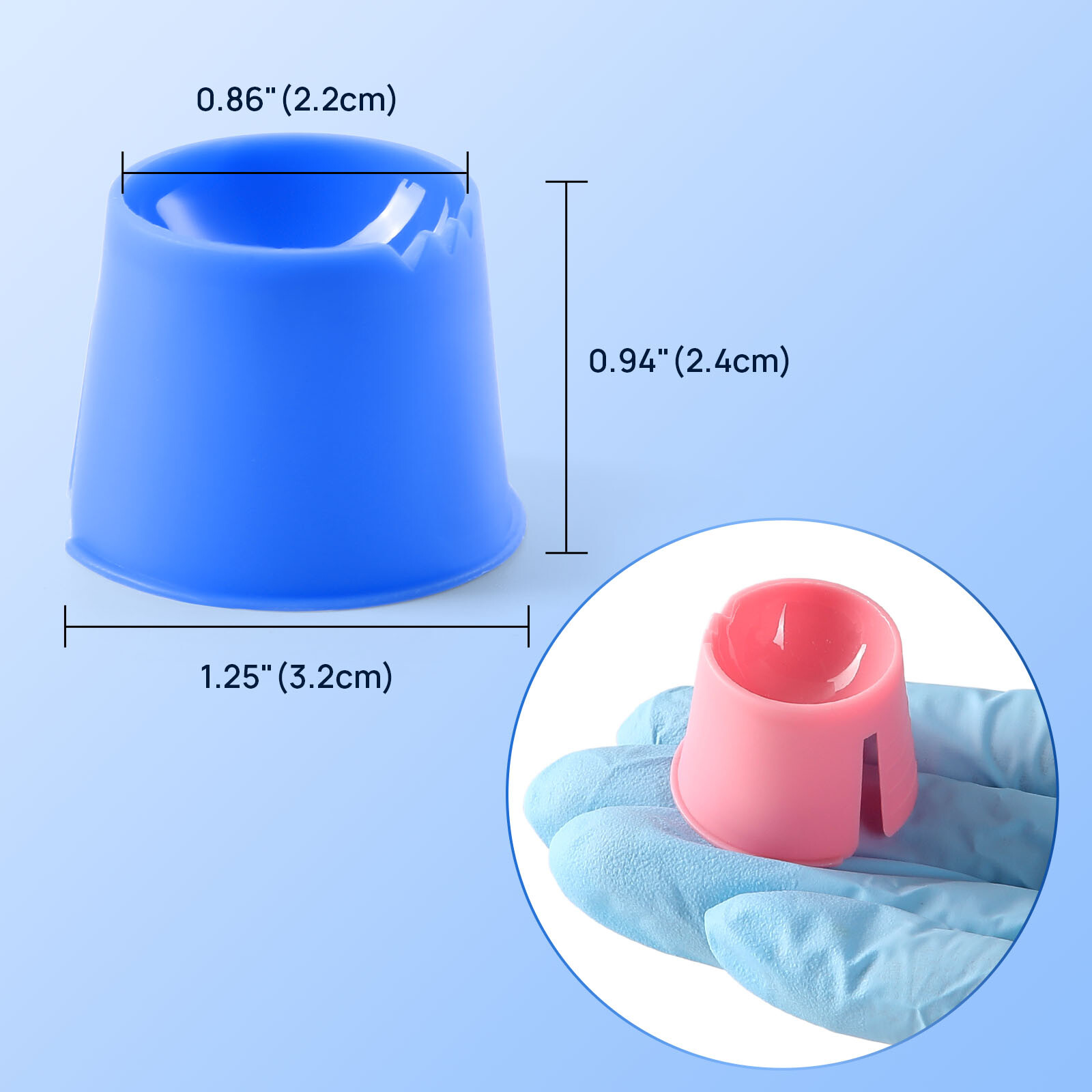 100-4000pcs Dental Disposable Dappen Dish Mixing Bowl Cup Plastic Container