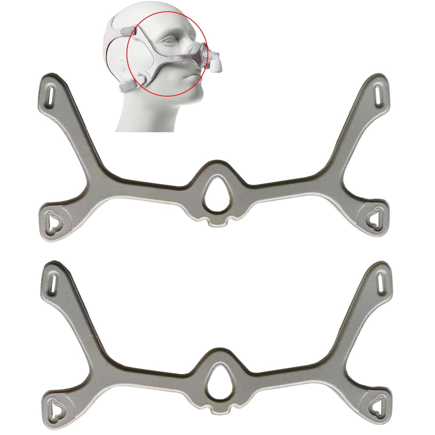 2-Pack Fabric Frame Compatible with Wisp Nasal Mask, Frame-2 Packs