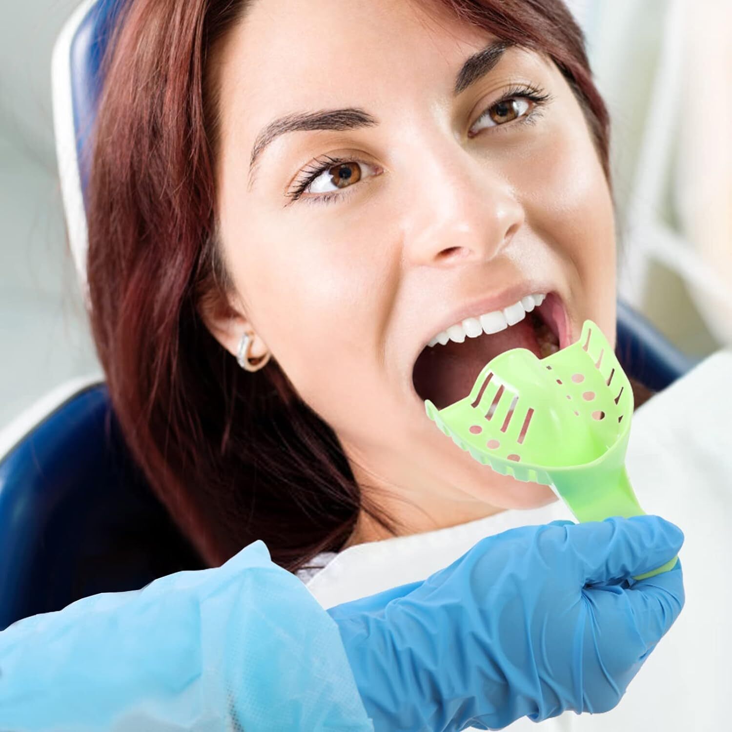 JMU Dental Impression Trays Perforated Plastic Multiple(Choose Size &Qty) 12/Bag