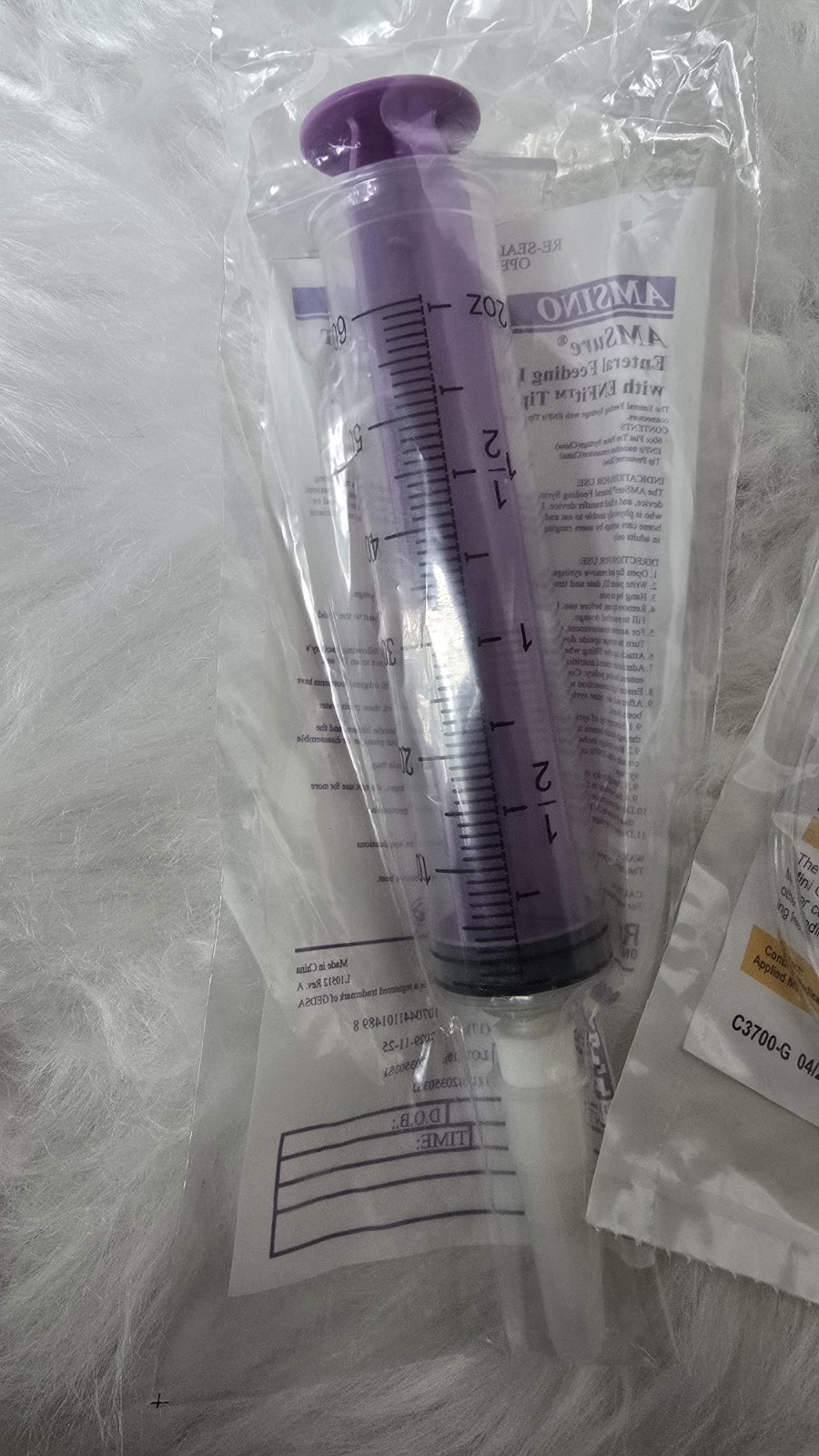 10 AMT Mini Enteral Extension 6-1211, 2 enfit syringes, and adapters NEW bundled