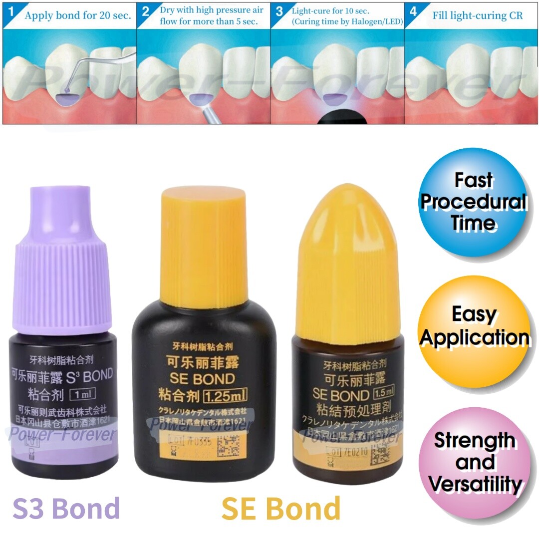 Kuraray Dental ClearFIL SE/S3 BOND Light-Curing Selfetching Primer Bond Adhesive