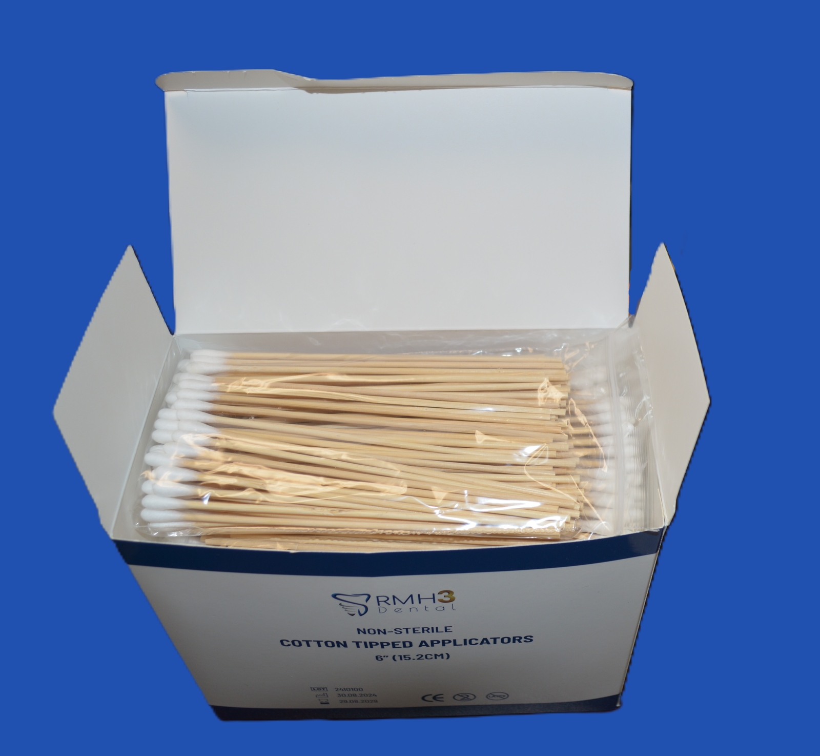 RMH3 Dental 6″ Non-Sterile Cotton Tip Applicators, Box of 1000