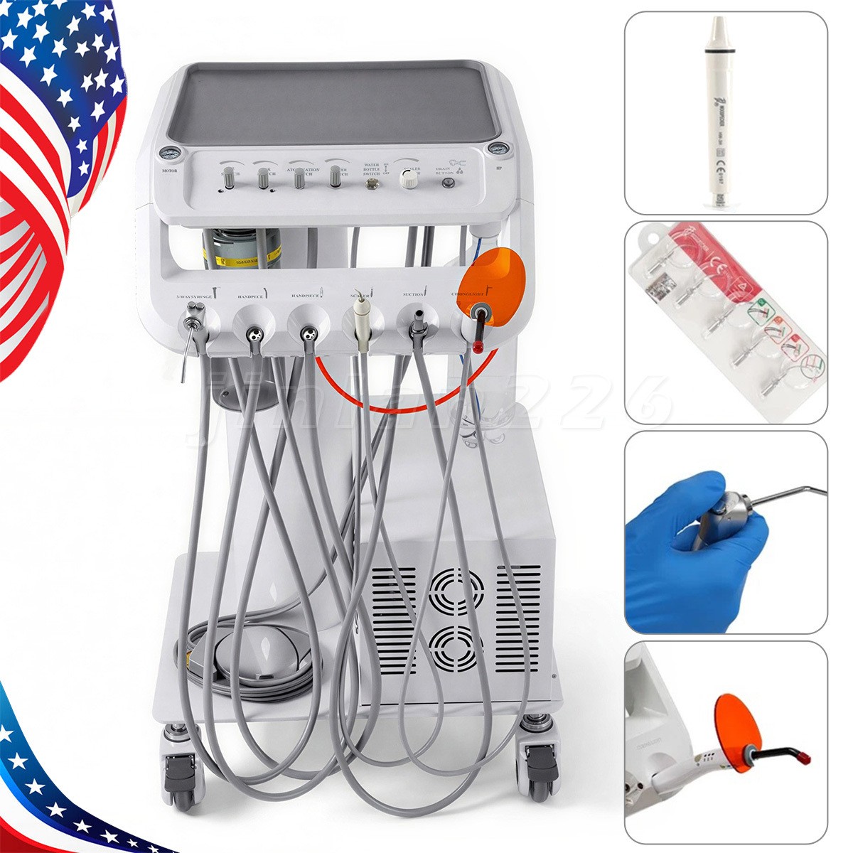 Veterinary Dental Unit Portable Animal Machine Mobile Dental Unit