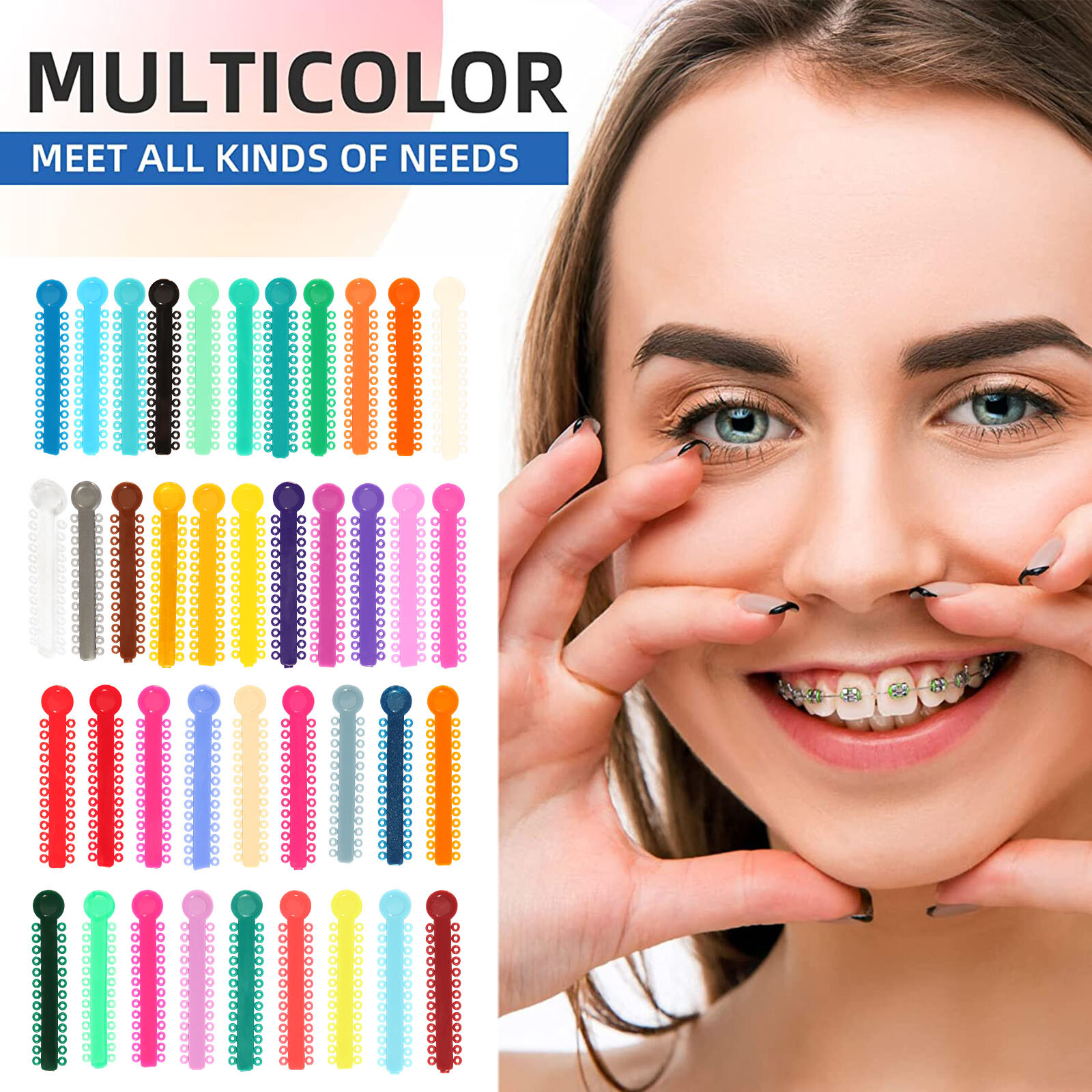 Dental Orthodontic Elastic Ligature Ties Rubber Bands /Super Niti Arch Wires