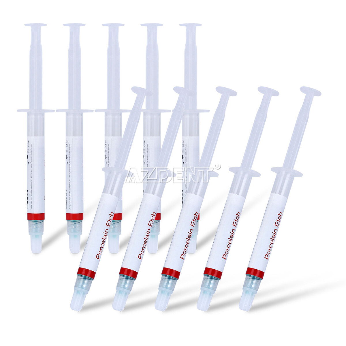 Dentex Dental Etch Porcelain Etch Gel 9.5% Hydrofluoric Acid Etchant 2.5ml