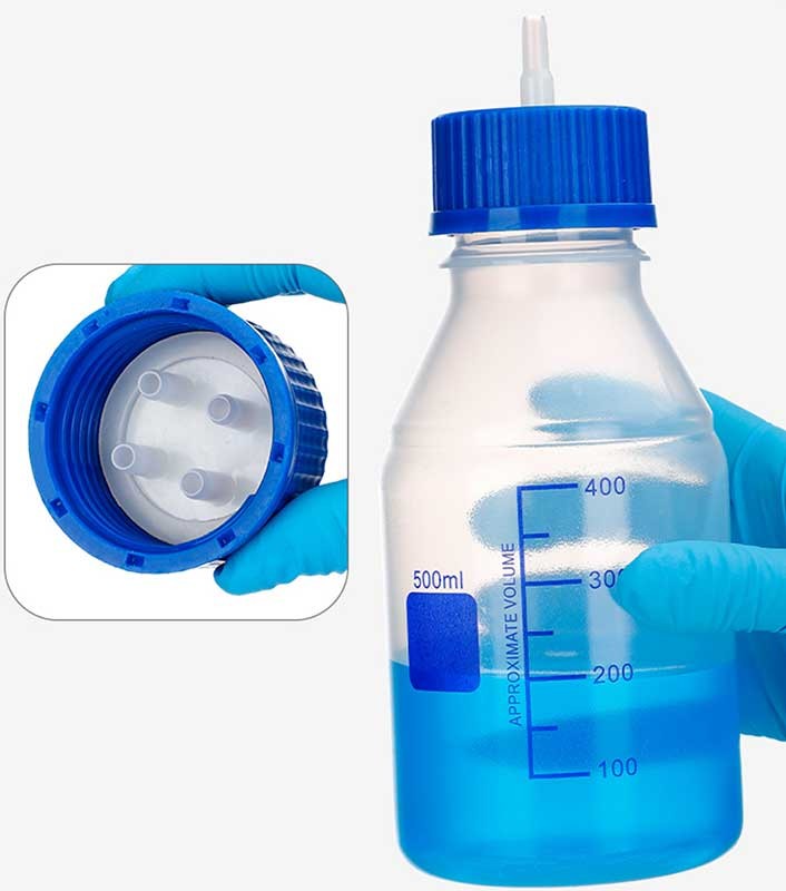 Polypropylene Plastic Reagent Bottles 100ml-2000ml, GL45 Cap, New