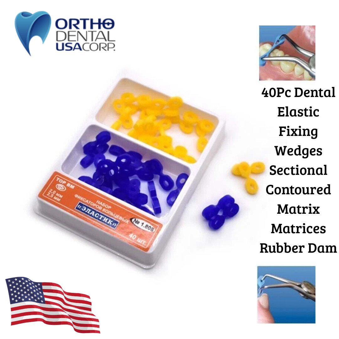 40 pcs Dental Orthodontic wide elasmomeric separators Orthodentalusa USA seller