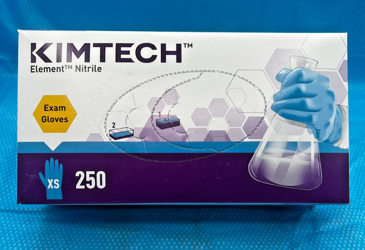 Kimtech Nitrile Powder-Free Exam Gloves XS Extra Small, 1 case 2500 gloves